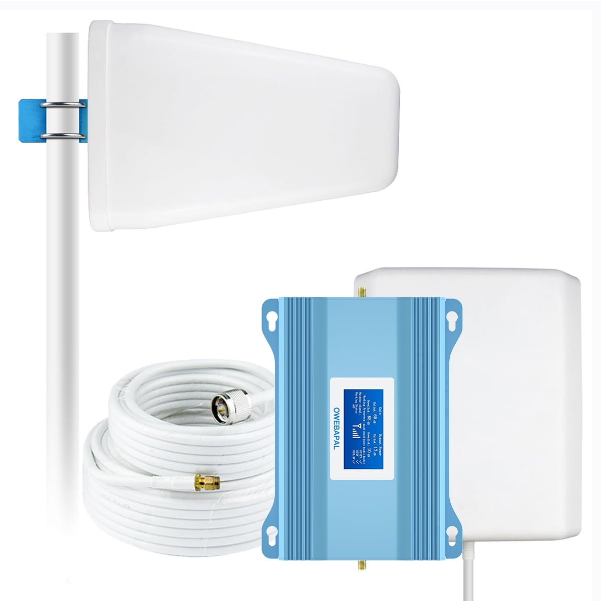 AT&T Verizon T-Mobile 5G 4G LTE Cell Phone Signal Booster for Home - Covers 5,000 Sq Ft, Supports Bands 13/12/17/5/4/2 - Network Extender & Cellular Repeater for Enhanced Indoor Coverage - Perfect for Rural Areas, Basements & Large Homes