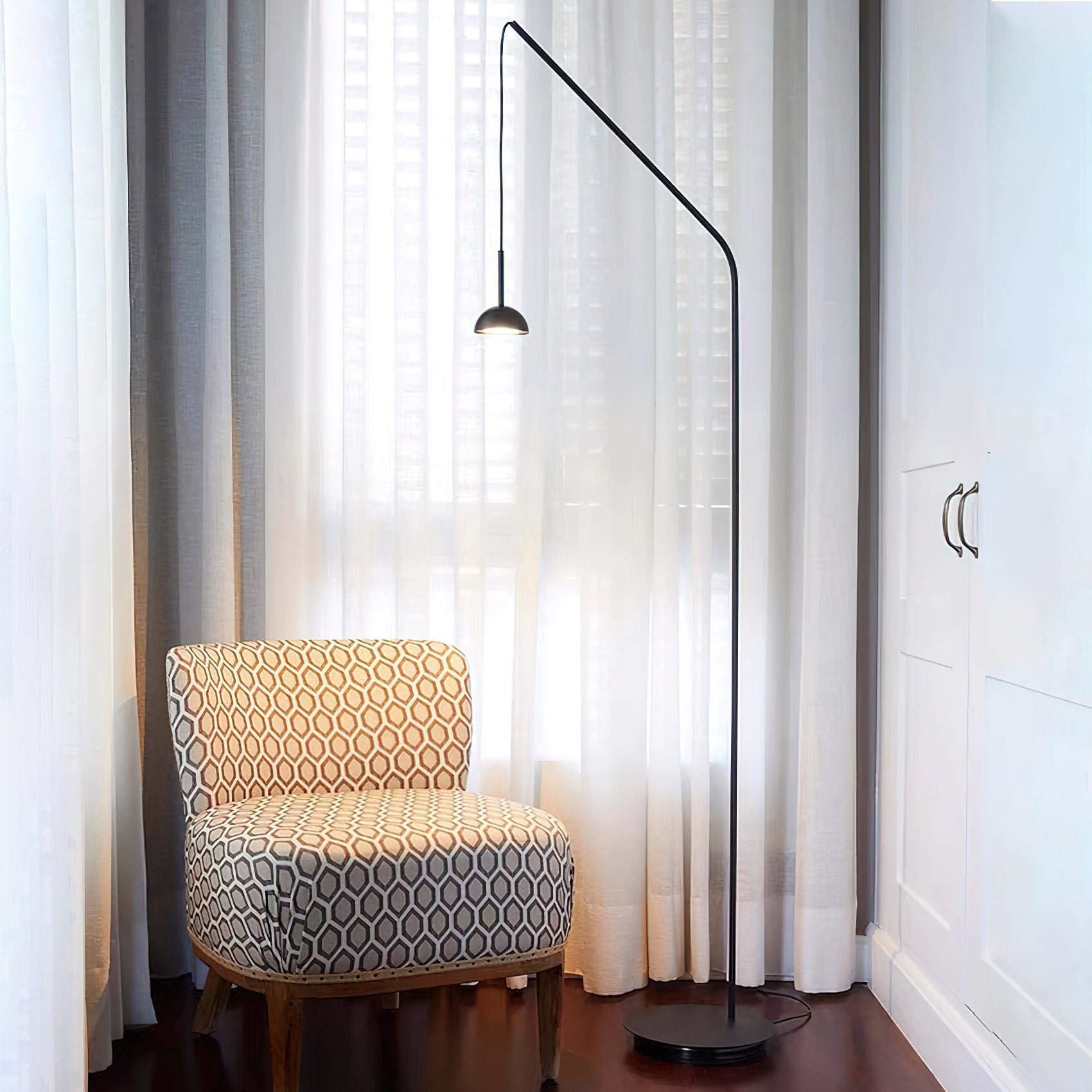 Cupolina Modern Floor Lamp - Adjustable Brightness LED Standing Light for Living Room, Bedroom & Office - Perfect for Reading, Relaxing & Decor