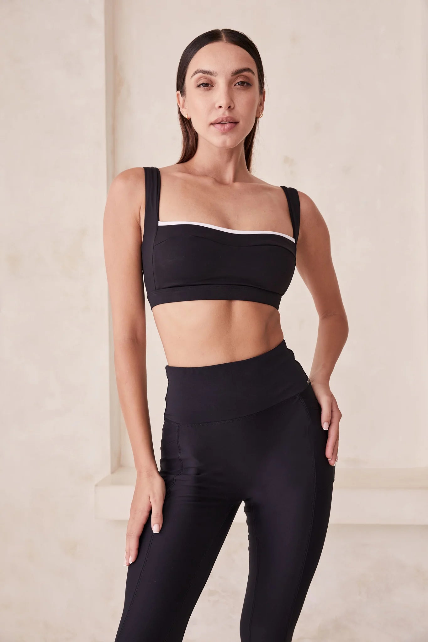 AIDA High Rise Compression Pocket Leggings for Women - Black - Workout, Yoga, Running & Everyday Wear