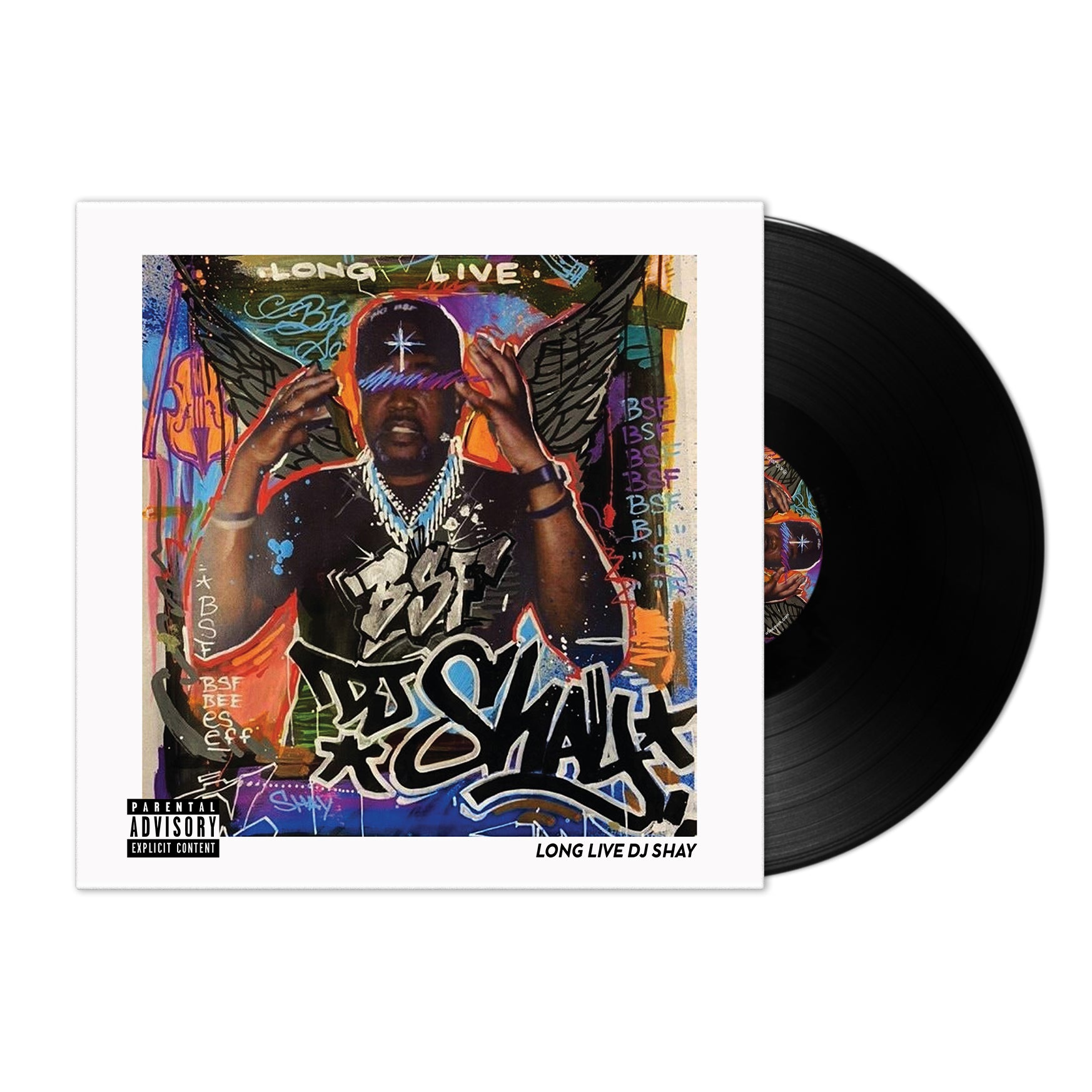 Long Live DJ Shay Vinyl LP + T-Shirt Bundle – Limited Edition Music Merchandise for Hip-Hop Fans & Collectors – Perfect for Gifts, Concerts, and Music Lovers