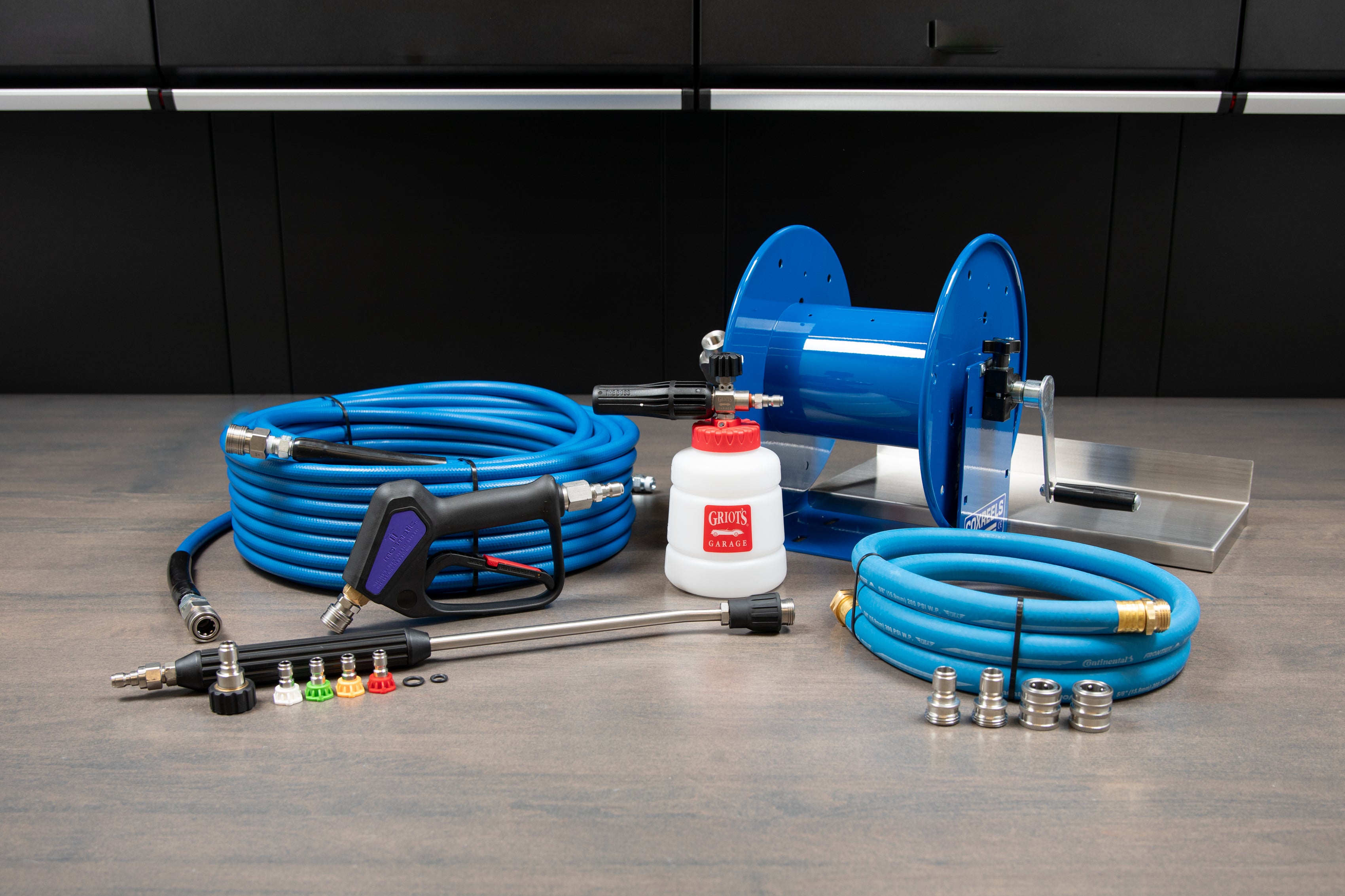 AR Blue Clean Pro Line Wall Mount Accessory Kit for Pressure Washers - Perfect for Garage, Driveway & Outdoor Cleaning