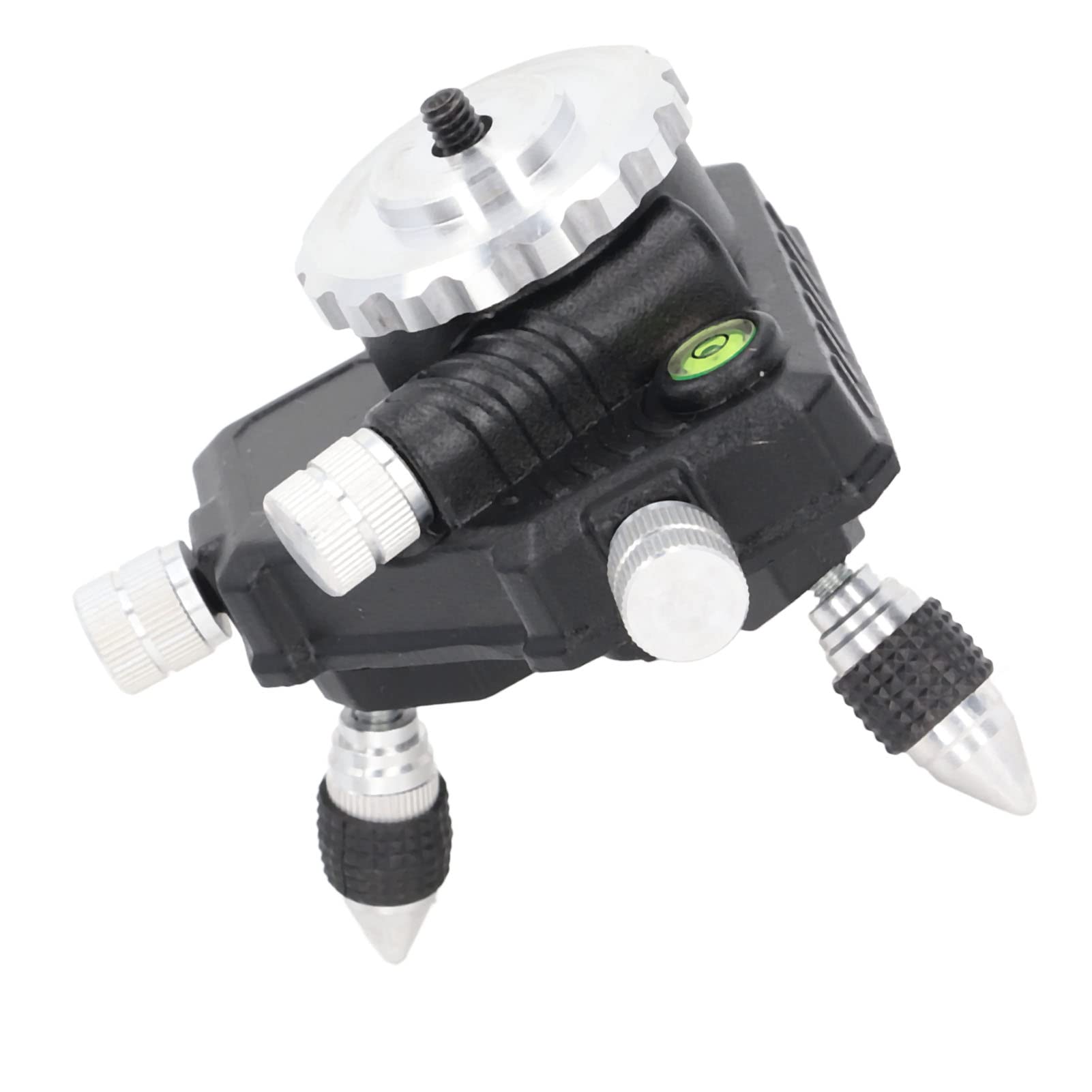 TANIQIACa 360° Rotatable Fine-Tuning Adapter with Height Adjustment for Laser Level - Perfect for Construction, Flooring & Tile Installation Projects