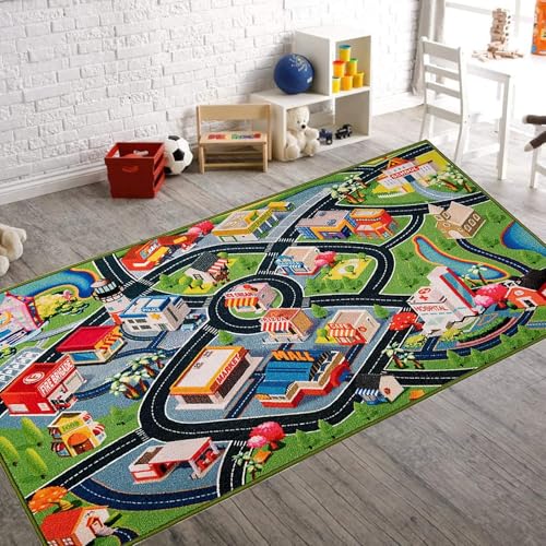 Black 3d Car Rug
