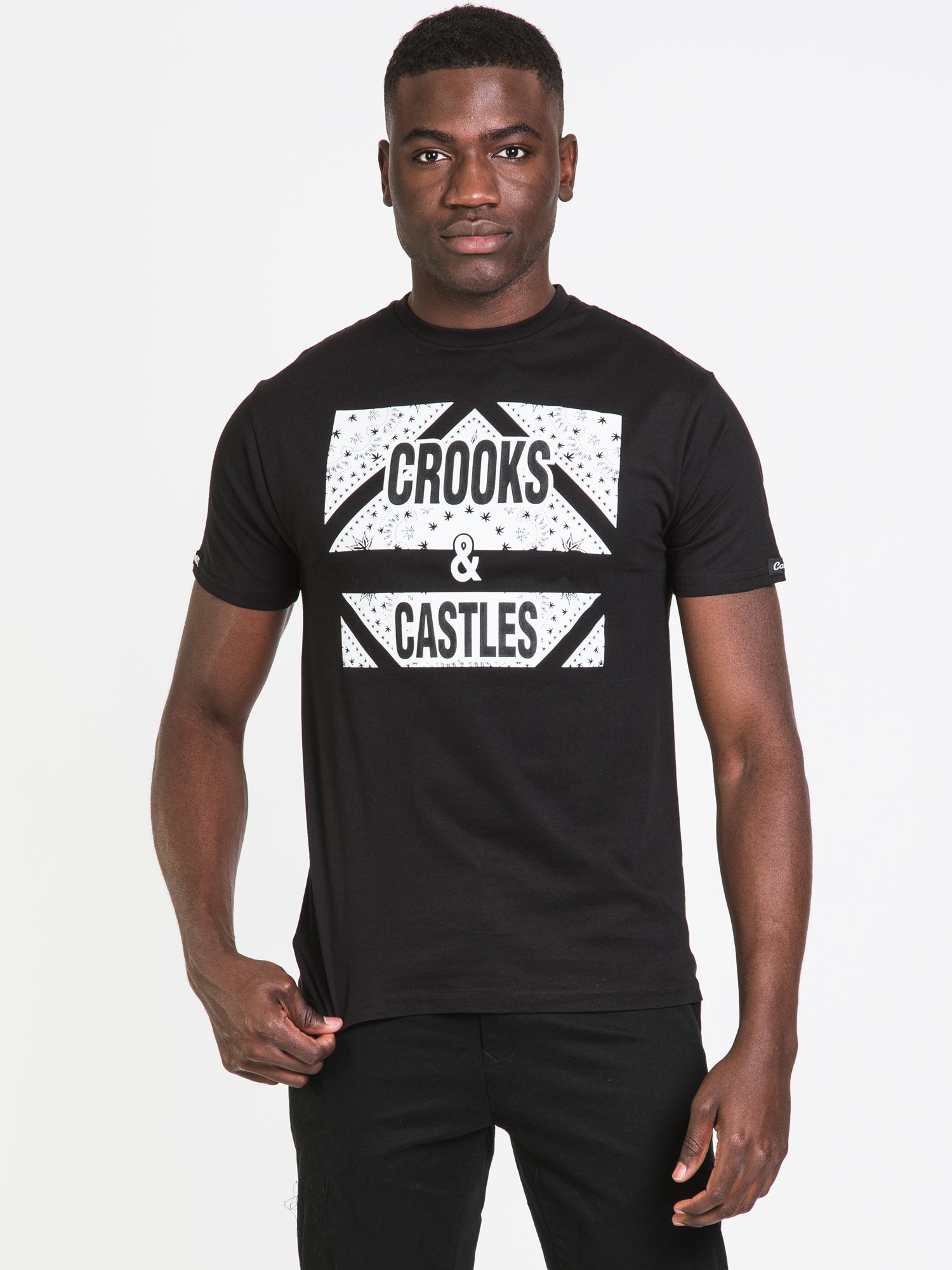 Crooks & Castles Kush & Caviar Graphic T-Shirt - Men's Streetwear Fashion for Casual Wear & Hip Hop Style