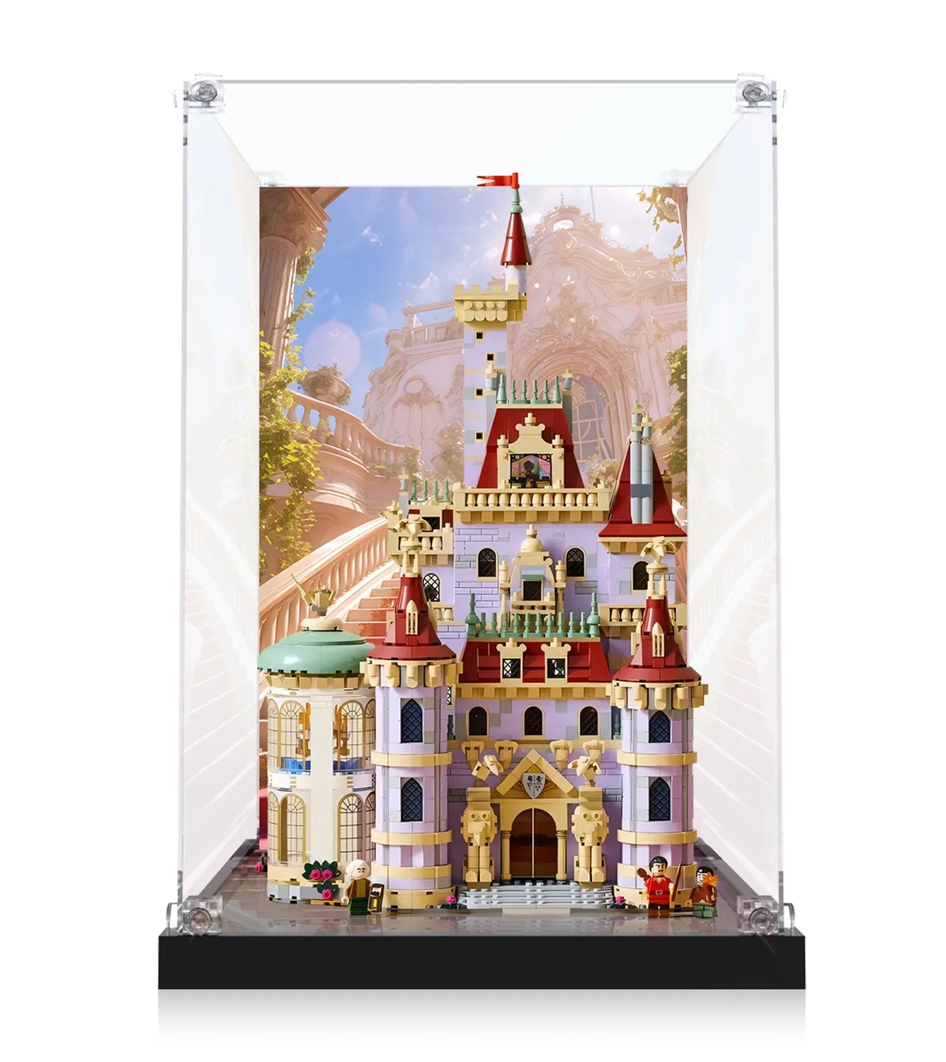 Premium LEGO® Disney Beauty and the Beast Castle 43263 Display Case - Clear Acrylic Protector for Collectible Building Set - Perfect for Home Decoration & Gift Giving