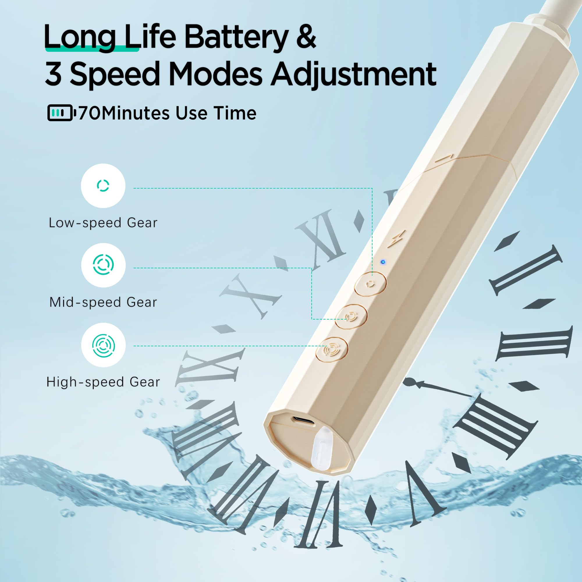 Electric Bottle Brush Cleaner - 6-in-1 Rechargeable Folding Brush Set with Silicone Brush, Nipple Brush, Straw Brush, Drying Rack & Storage Box | Baby Bottle Cleaning Kit for Travel, Home & Nursery Use