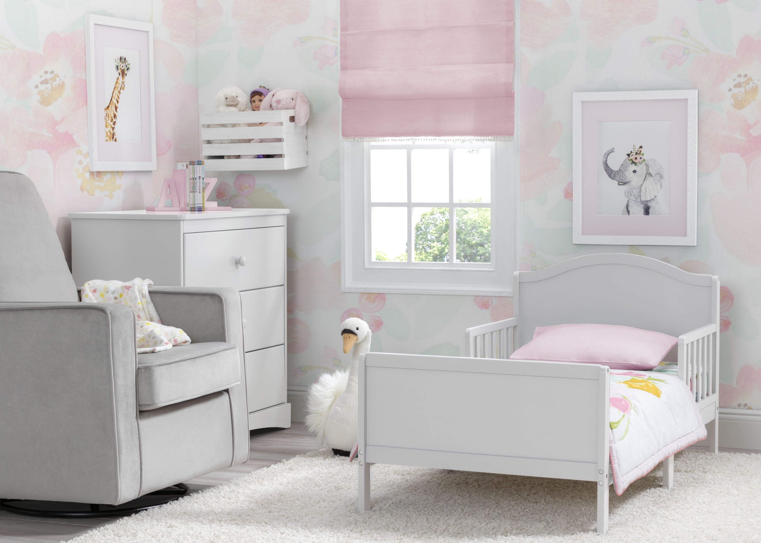 Bennett Toddler Bed for Kids - Convertible Wooden Toddler Bed with Safety Rails, Easy Assembly - Perfect for Nursery, Daycare, or First Big Kid Bed Transition