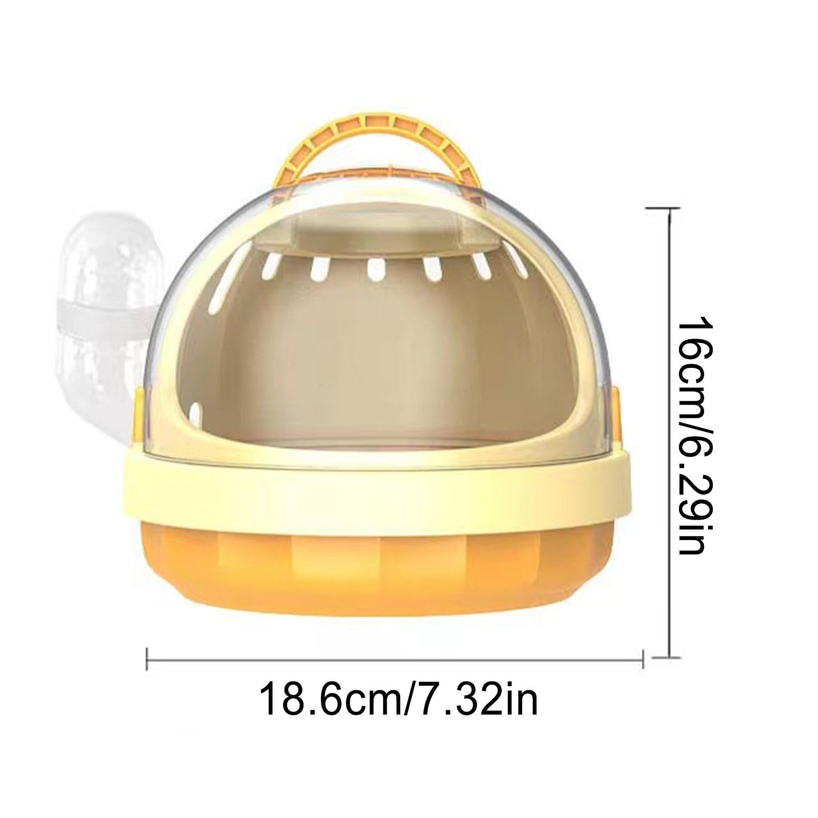 **Hamster & Guinea Pig Travel Carrier - Portable Pet Carrier Bag with Detachable Water Bottle | Secure, Cozy & Comfortable for Small Pets | Perfect for Vet Visits, Travel & Outdoor Adventures**