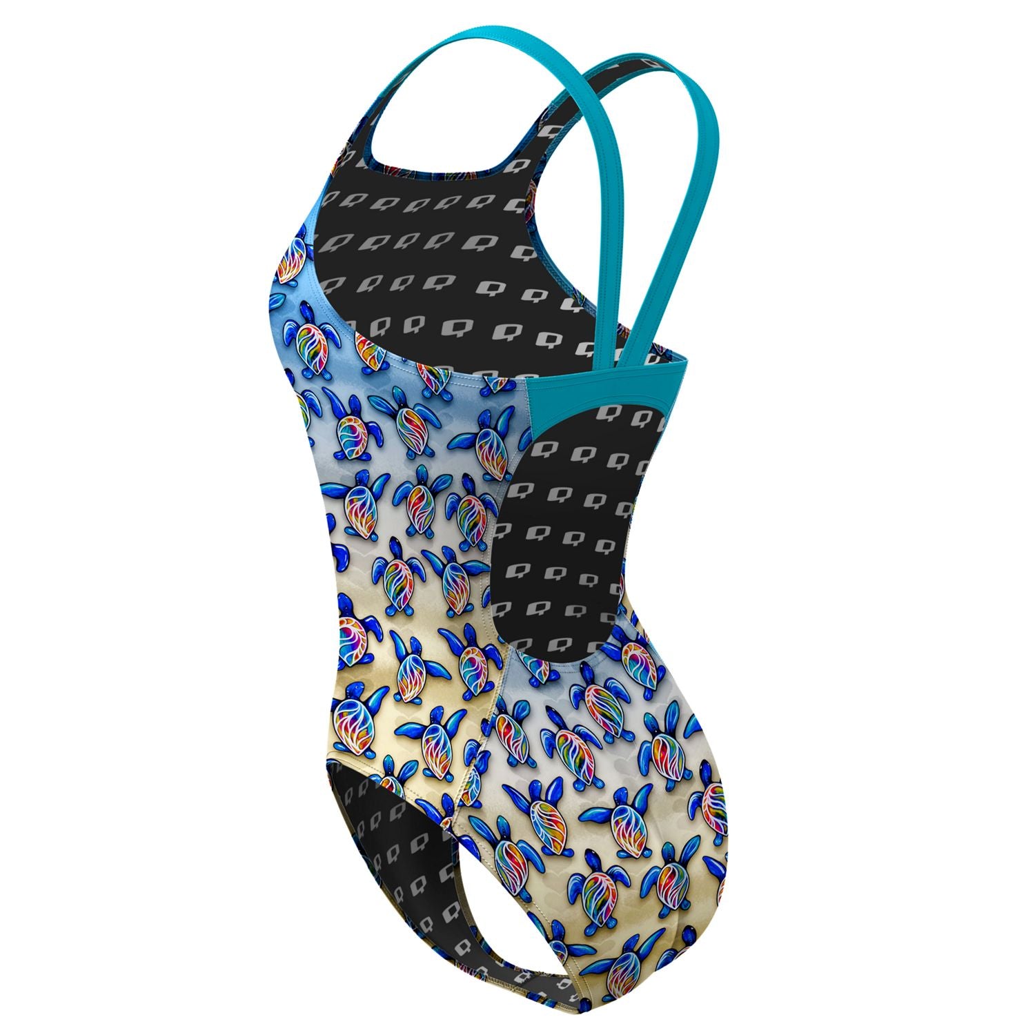 Turtle Trot Classic Strap Swimsuit for Women - Comfortable One Piece Bathing Suit with Adjustable Straps | Perfect for Beach, Pool, Vacation & Summer Activities