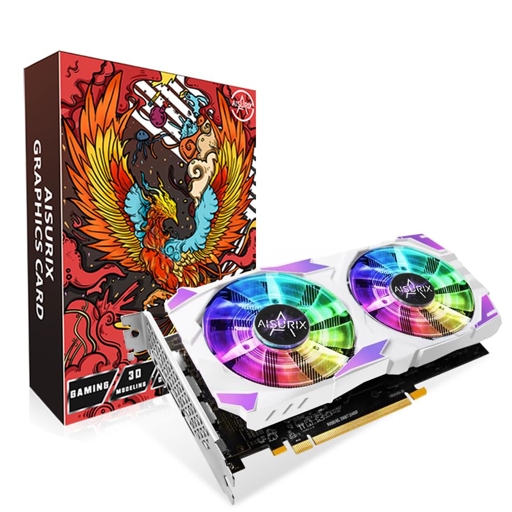 RX 580 8GB GDDR5 256-bit Gaming Graphics Card with Freeze Fans | 2048SP, 2xDP & HDMI, PCIe 3.0 | High Performance PC Video Card for 4K Gaming, VR, Streaming & Content Creation