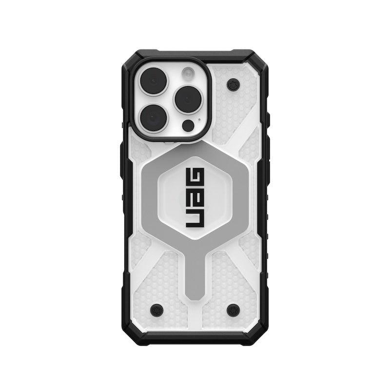 UAG Pathfinder Rugged Case for iPhone 16 Pro - Military-Grade Protection | Shockproof & Drop-Proof | Clear Back Design | Perfect for Outdoor Adventures & Daily Use