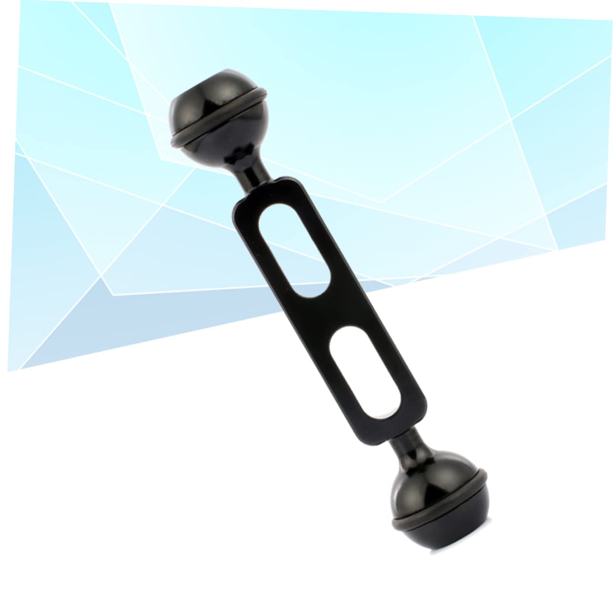 CLISPEED 13cm Aluminum Alloy Dual Ball Arm for Underwater Torch Diving - Adjustable Mounting Bracket for Scuba Diving Lights & Underwater Photography Equipment
