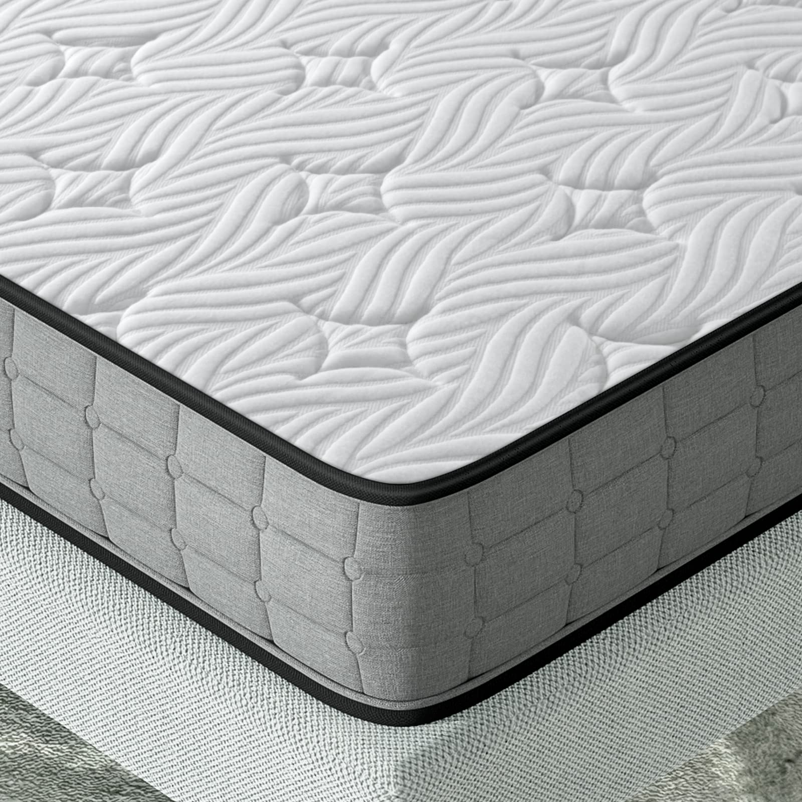 BedStory 6 Inch Full Size Hybrid Spring Mattress - Medium Firm Support, Breathable & CertiPUR-US Certified - Perfect for Guest Rooms, Dorms & Small Bedrooms