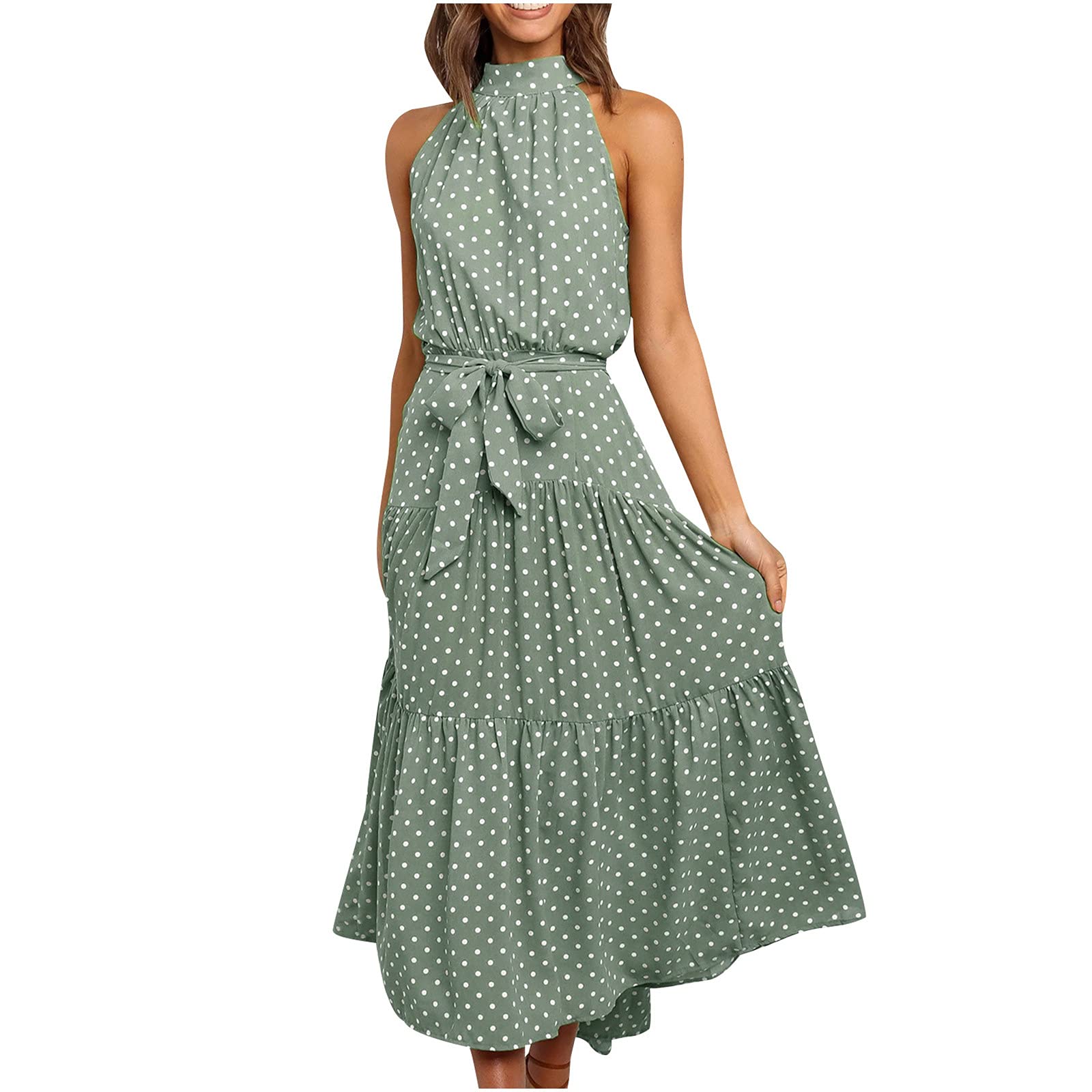 GBSELL Floral Summer Dress for Women 2024 - Maxi & Mini Sundress with Flowy Design | Perfect for Beach Vacation, Date Night, and Summer Parties