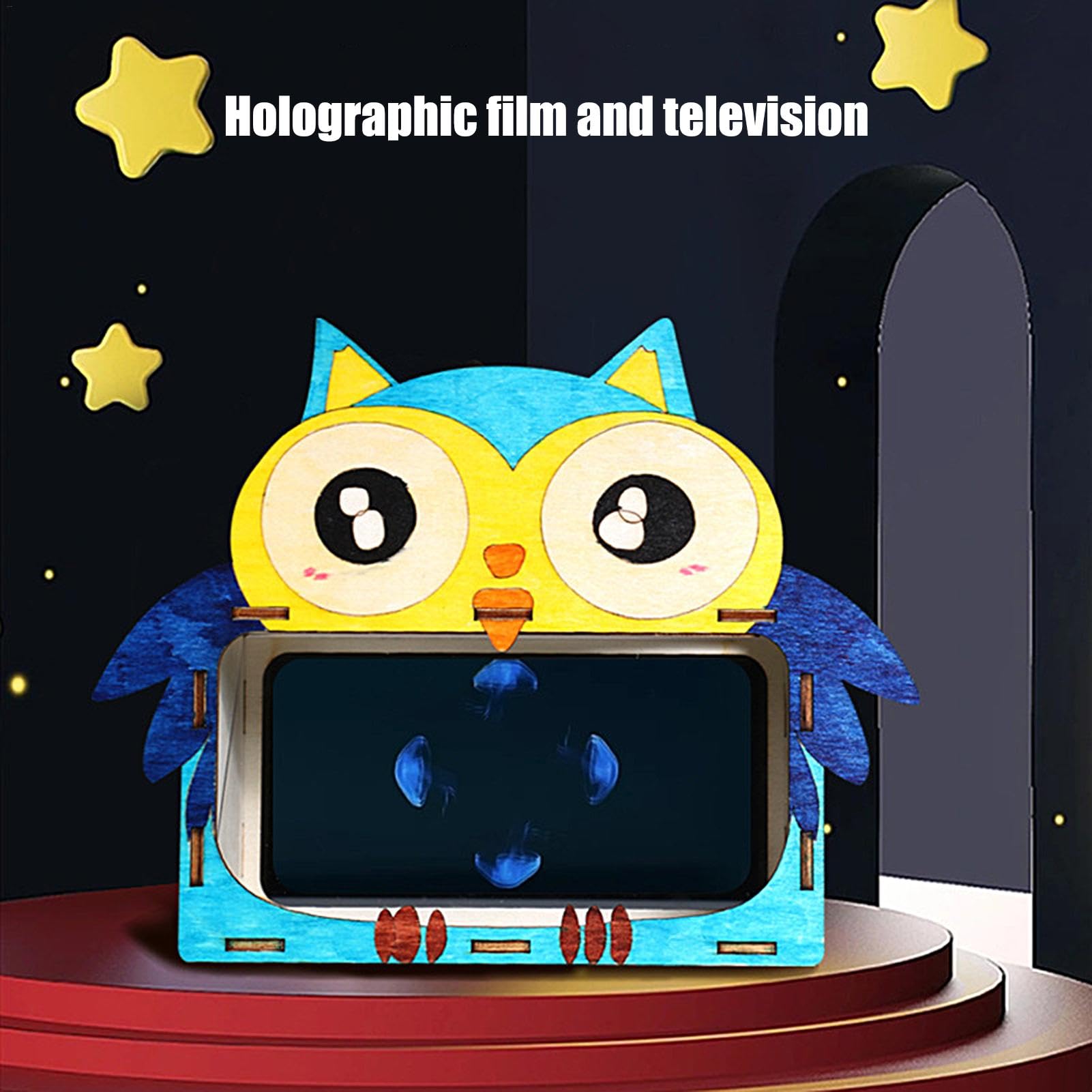 Holographic Projector for Smartphone - Portable Mini 3D Hologram Display for Home Theater, Cinema & Advertising | Perfect for Parties, Events & Product Demos