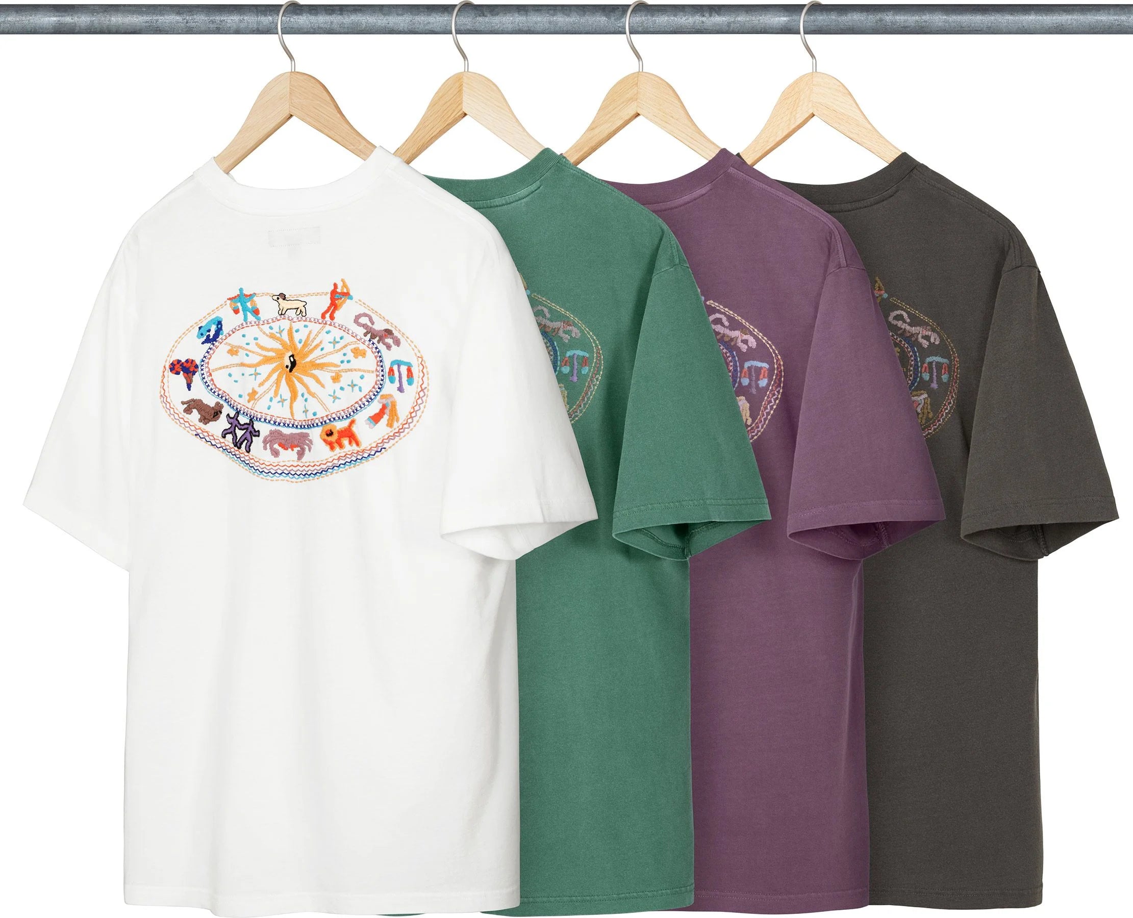SUPREME 25SS Zodiac Short Sleeve Top - Trendy Graphic Tee for Men & Women - Perfect for Streetwear, Casual Outfits and Summer Fashion