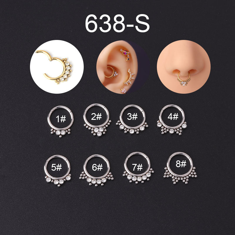 18K Gold Hoop Nose Rings & Septum Clicker Rings - Elegant Hoop Earrings for Women | Perfect for Piercings, Parties & Everyday Wear | HSPJ638
