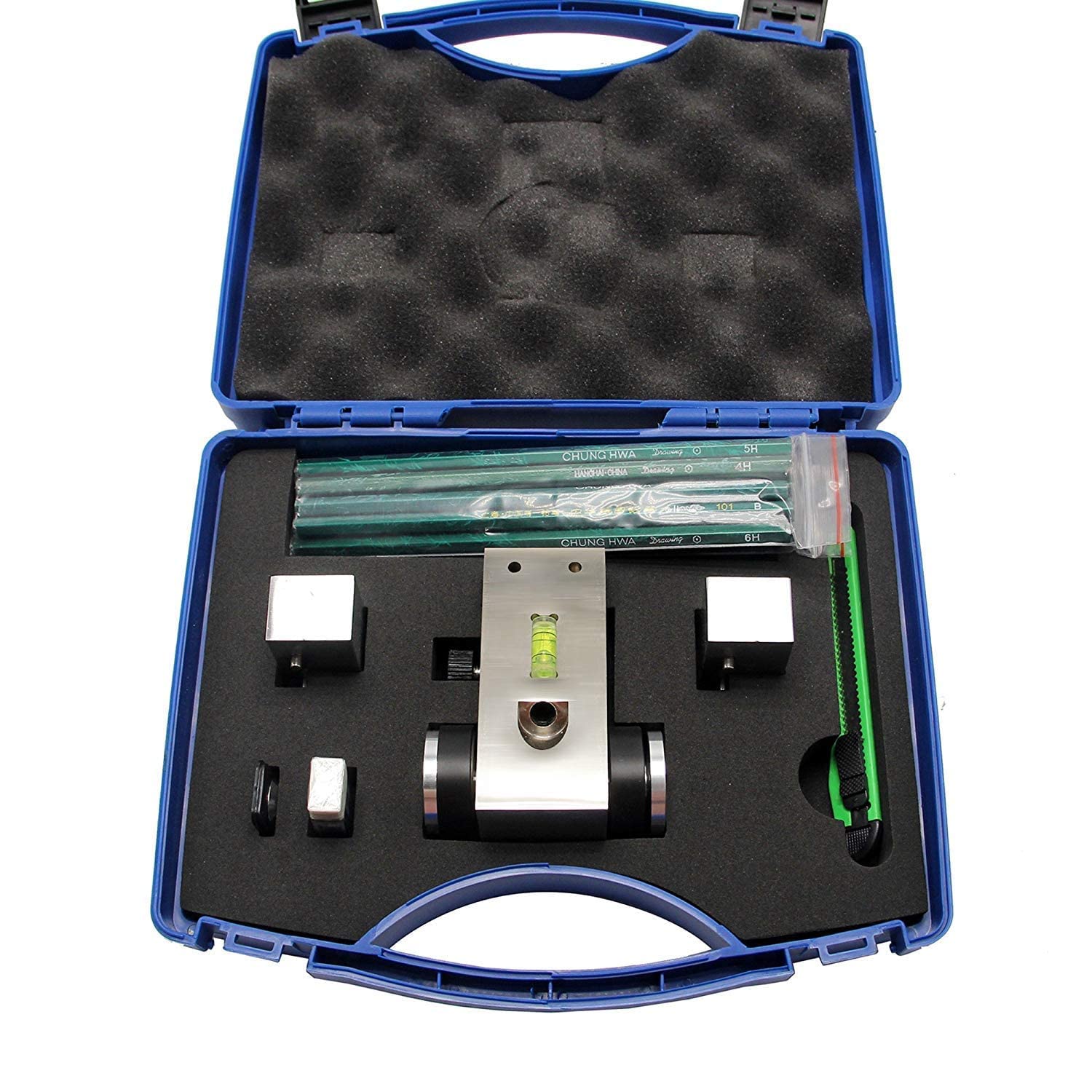 HT-6510P Portable 3-in-1 Pencil Hardness Tester Kit (1000g/750g/500g Load Weights) for Paint, Coating & Film Scratch Resistance Testing - Ideal for Automotive, Industrial & DIY Surface Quality Control
