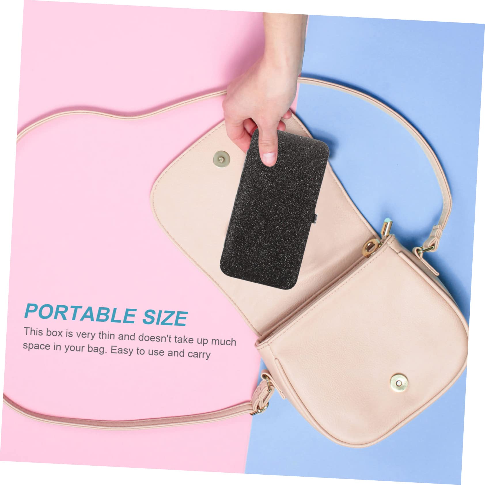 DOITOOL Professional Eyelash Extension Tweezers Storage Bag - Waterproof & Durable Cosmetic Accessories Case for Lash Artists, Salon & Travel Use