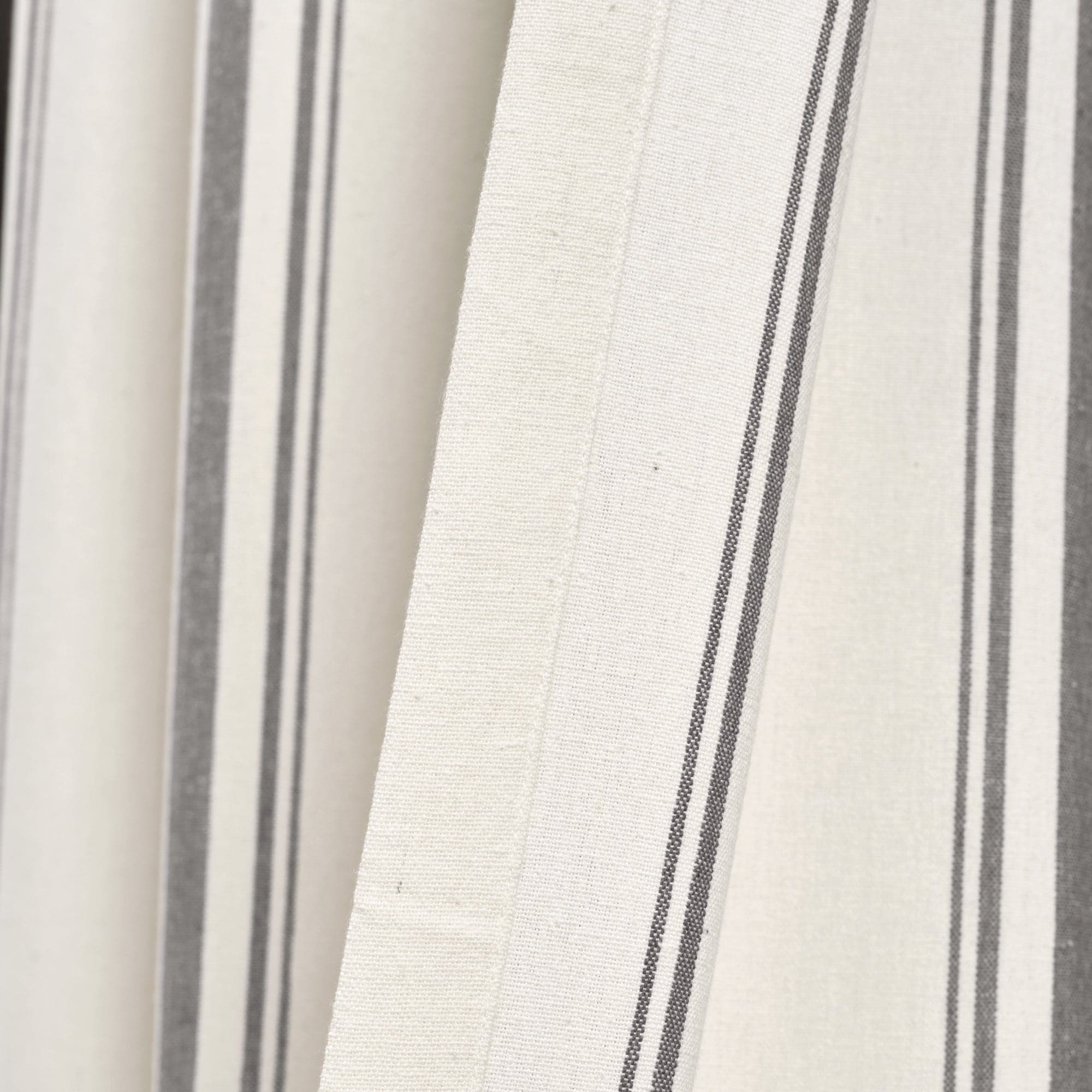 Farmhouse Stripe Yarn-Dyed Recycled Cotton Blend Window Curtain Panel Set - Blackout Thermal Insulated Drapes for Living Room, Bedroom & Nursery (2 Panels, 52x84 Inch) - Perfect for Rustic, Modern & Farmhouse Home Decor