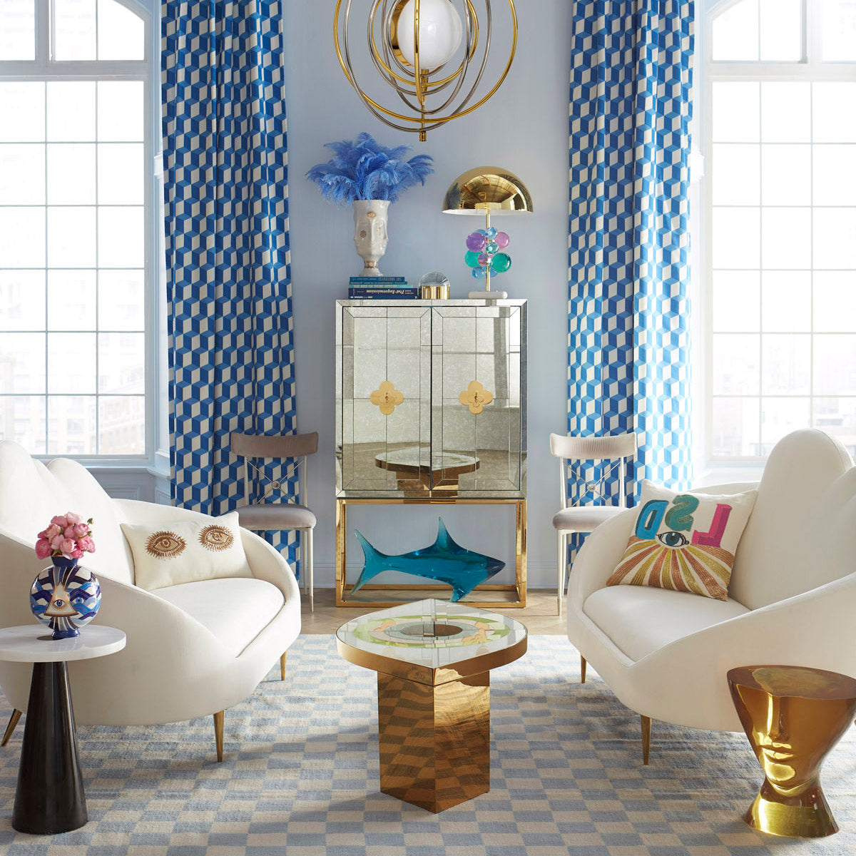 Checkerboard Small Scale Flatweave Rug - Non-Slip Vintage Style Area Carpet for Living Room, Bedroom, or Dorm Decor