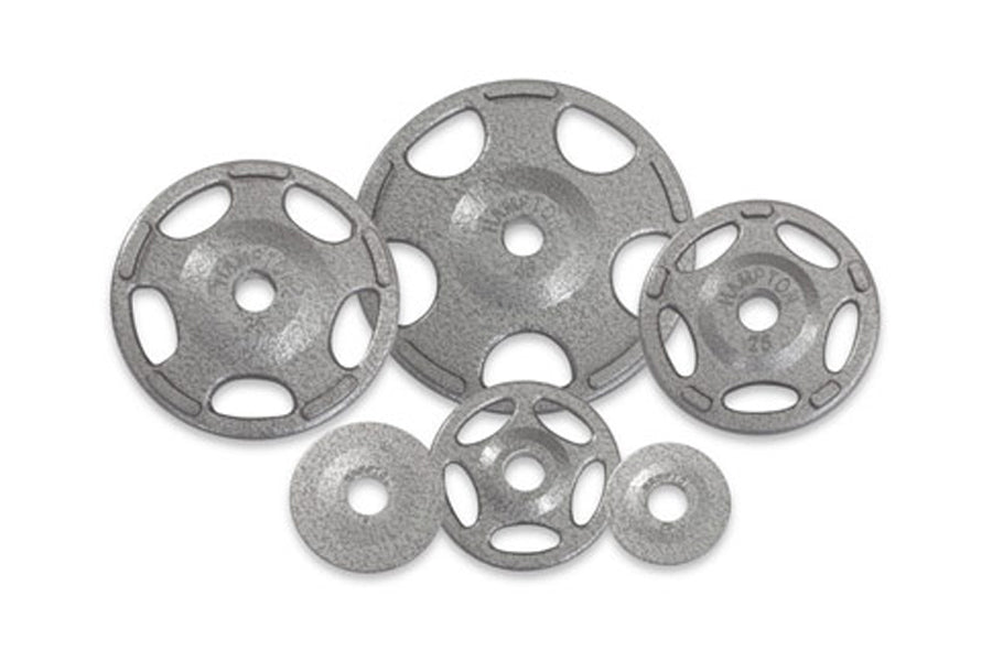 Warrior Olympic Cast Iron Weight Plates - 45LB Set for Strength Training & Home Gym Workouts - Perfect for CrossFit, Powerlifting & Fitness Enthusiasts
