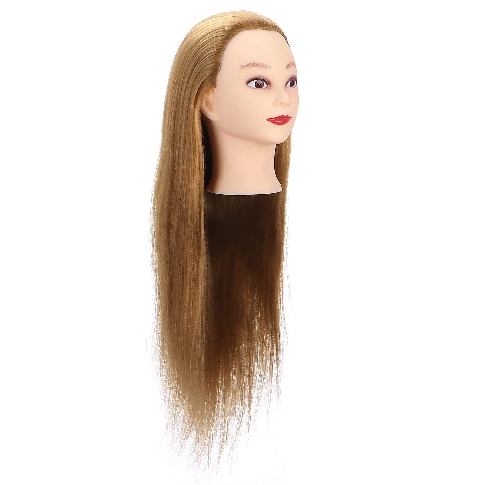 Professional Mannequin Head for Hair Styling - Durable Braiding & Hairdressing Training Head with Realistic Hair for Cutting, Dyeing, Knitting Practice | Perfect for Salon Training, Cosmetology Students & DIY Hair Design