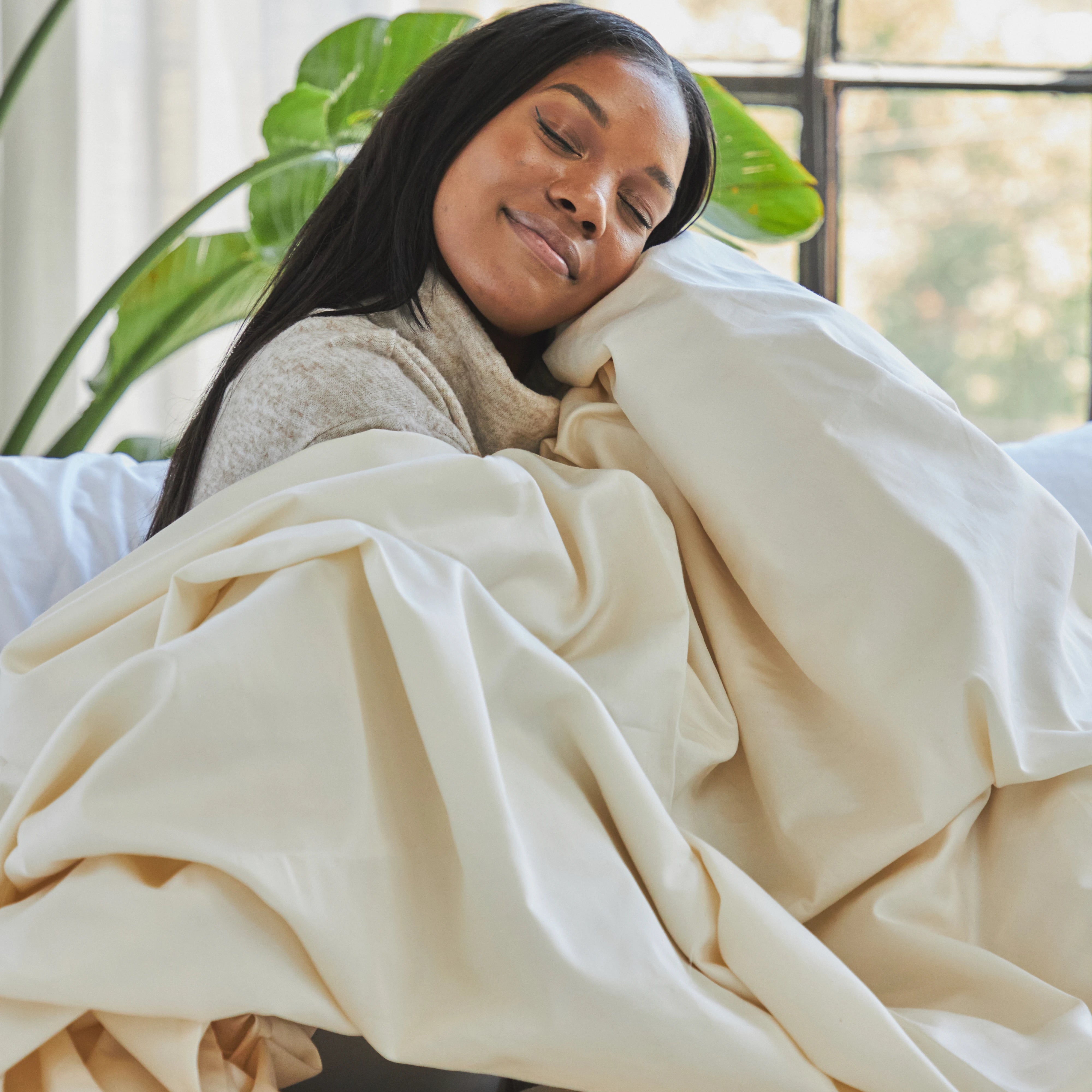 Organic Cotton Deep Pocket Sheets - Queen Size, Soft & Breathable Bed Sheets for Comfortable Sleep - Perfect for Master Bedroom, Guest Room & Dorm