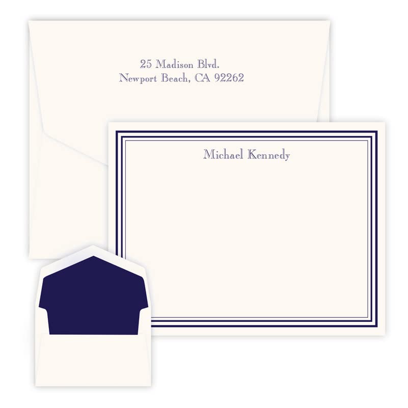 Personalized Stationery Note Cards with Raised Ink - Custom Monogrammed Thank You Cards for Weddings, Birthdays & Special Occasions - Perfect for Handwritten Notes, Gifts & Elegant Correspondence