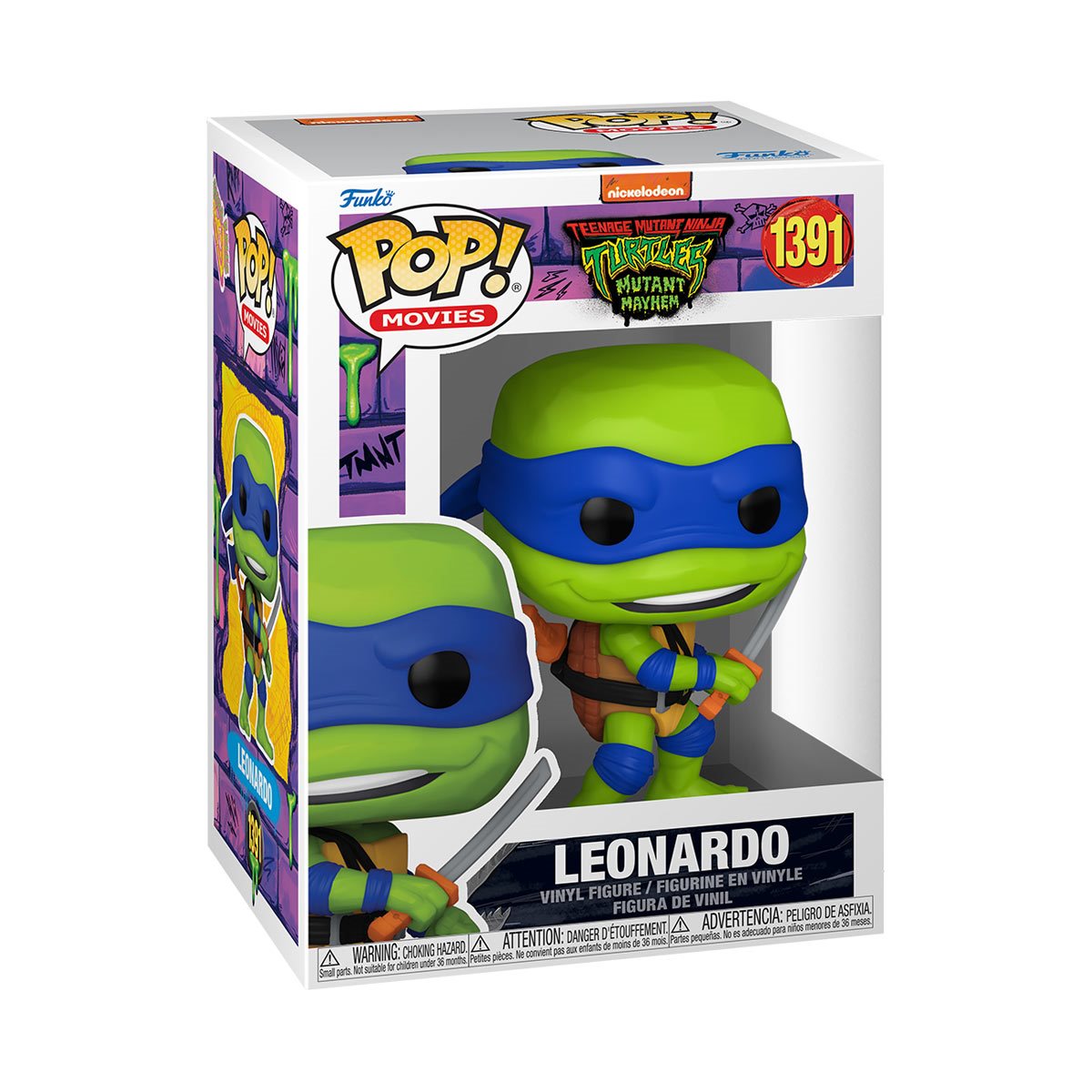 Teenage Mutant Ninja Turtles Mutant Mayhem Leonardo Action Figure - Collectible TMNT Toy for Kids & Fans - Perfect for Playtime, Display & Gifts