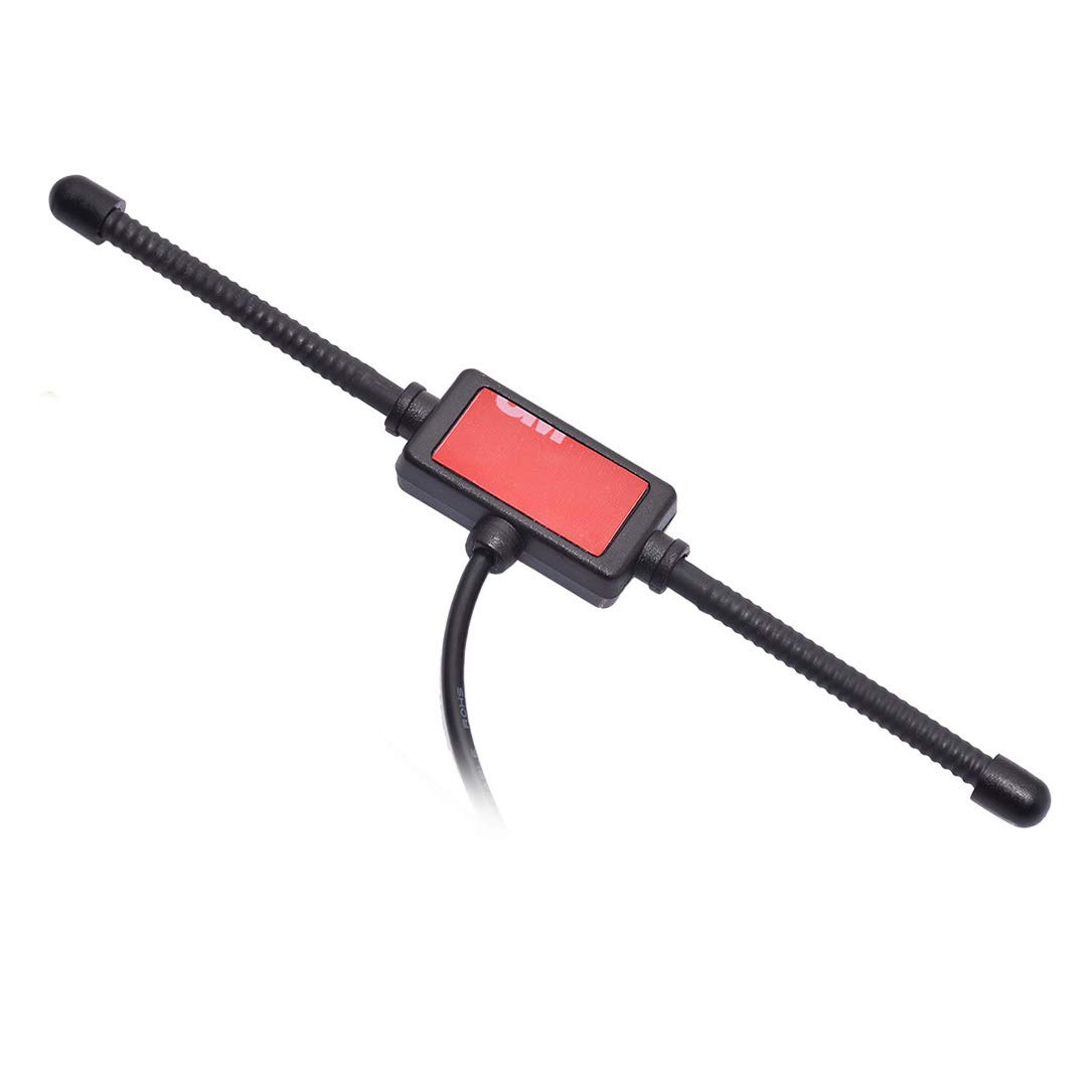 Bingfu Universal Car Stereo AM FM Dipole Antenna - Hidden Adhesive Mount Radio Antenna for VW, BMW, Mercedes - Improved Reception for Car Audio & Media Head Units - Perfect for SUVs and Vehicles
