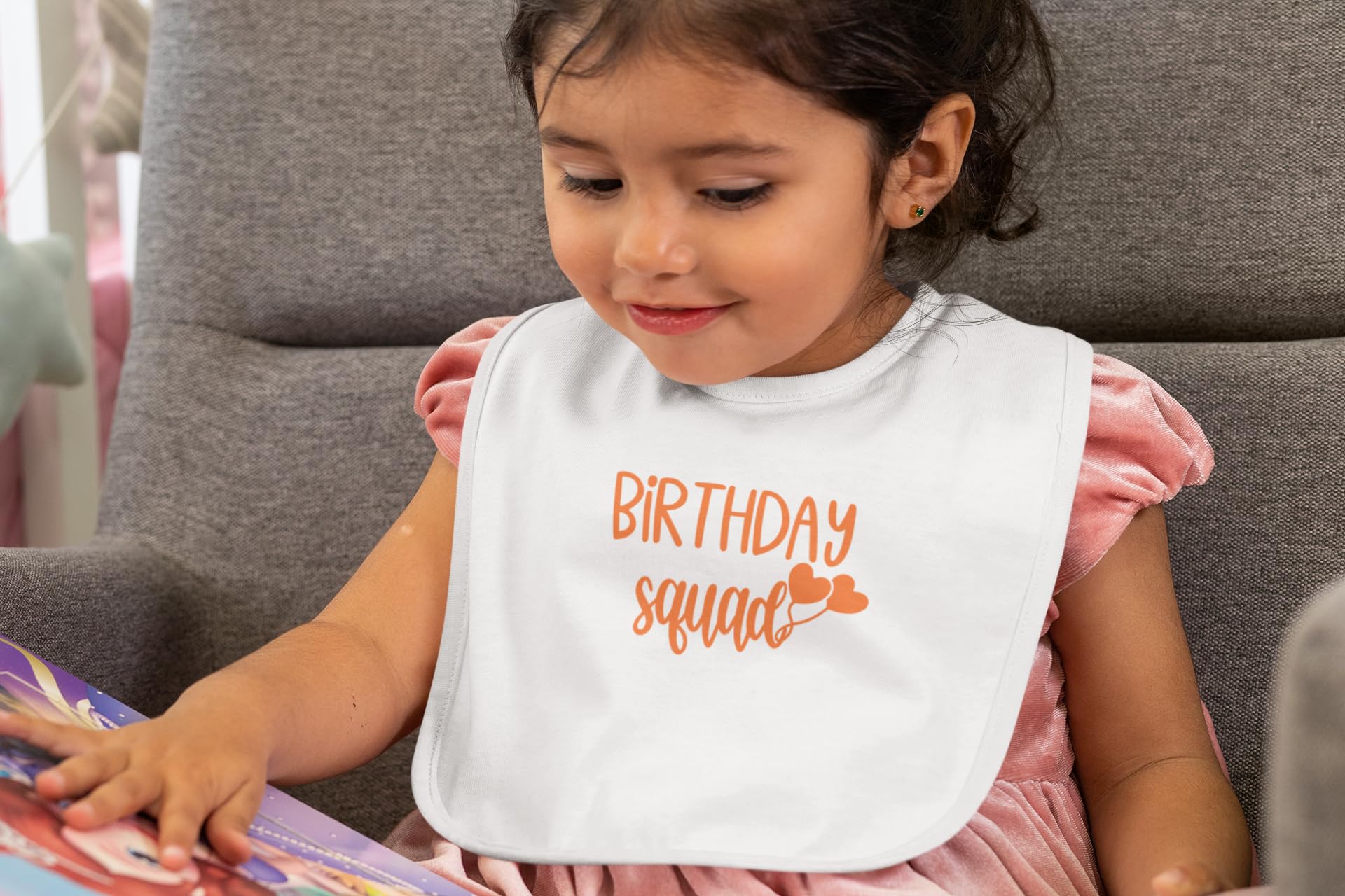 Birthday Squad Iron On Decal - DIY Birthday T-Shirt Transfer Sticker for Party Outfits & Custom Gifts (Red) | Perfect for Birthday Celebrations, Group Parties & Personalized Apparel