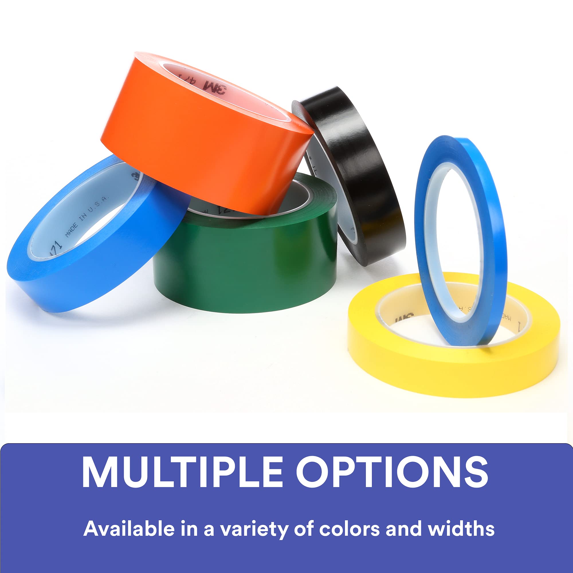 3M Vinyl Tape 471 - 3 Inch x 36 Yard Yellow Electrical Tape, 5.2 Mil Thick, Pack of 12 Rolls - Perfect for Wiring, Insulation, and DIY Projects