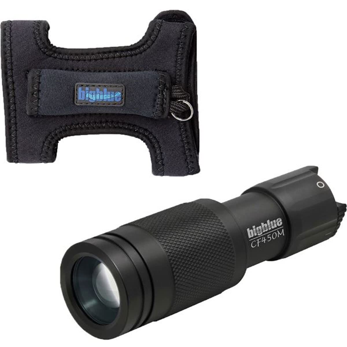 BigBlue CF450 Mini 450 Lumens LED Flashlight with Batteries & Glove - Perfect for Camping, Hiking, Emergency and Outdoor Adventures