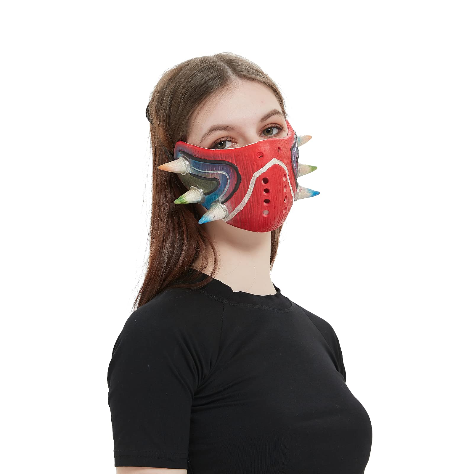 Limited Edition Majora's Half Face Mask - Breathable Thailand Latex, Durable & Adjustable - Legend of Zelda Cosplay Mask for Fans | Perfect for Halloween, Comic Con & Gaming Events