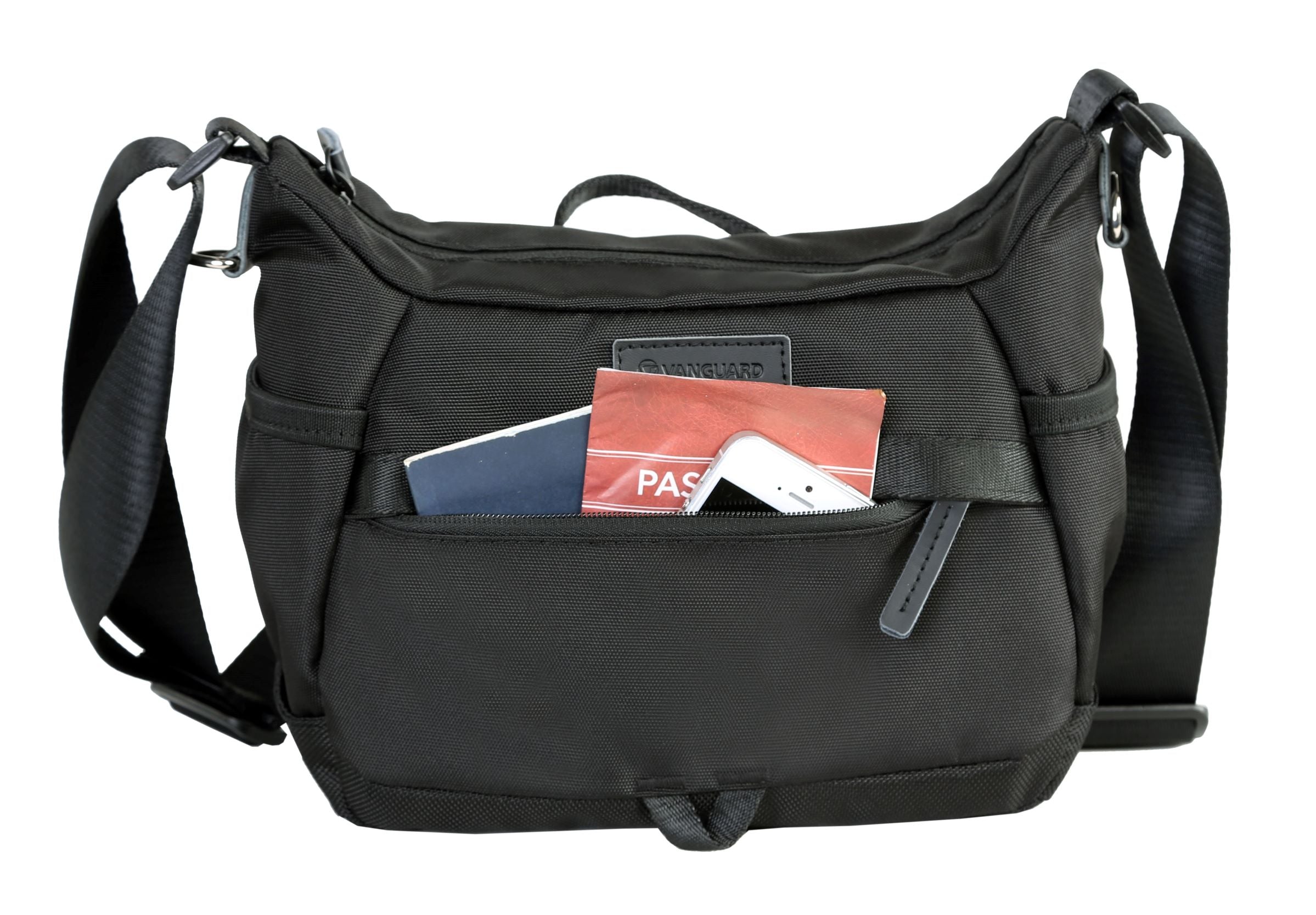 VEO GO 21M BK Shoulder Bag for Women & Men - Lightweight Waterproof Crossbody Bag with Adjustable Strap - Perfect for Travel, Work, and Everyday Use (Black)