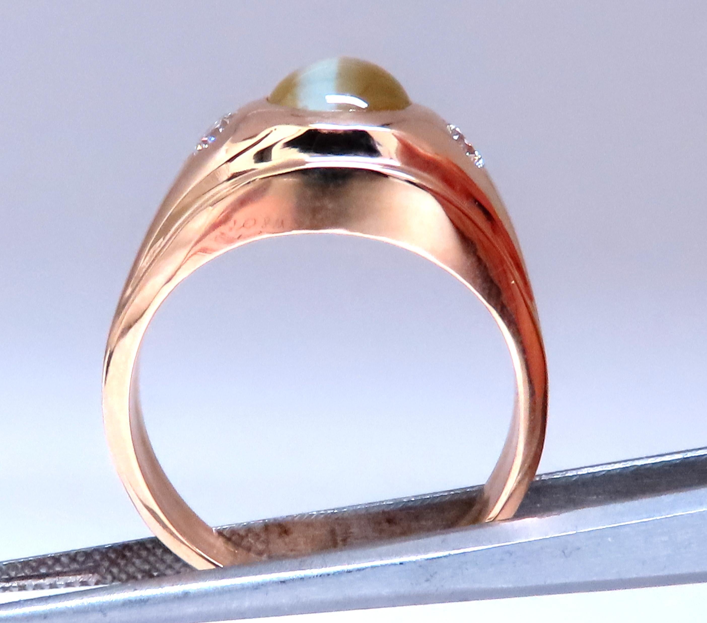 GIA Certified 3.15 Carat Natural Cat's Eye Ring in 14K Gold - Elegant Jewelry for Women, Perfect for Weddings, Anniversaries & Special Occasions