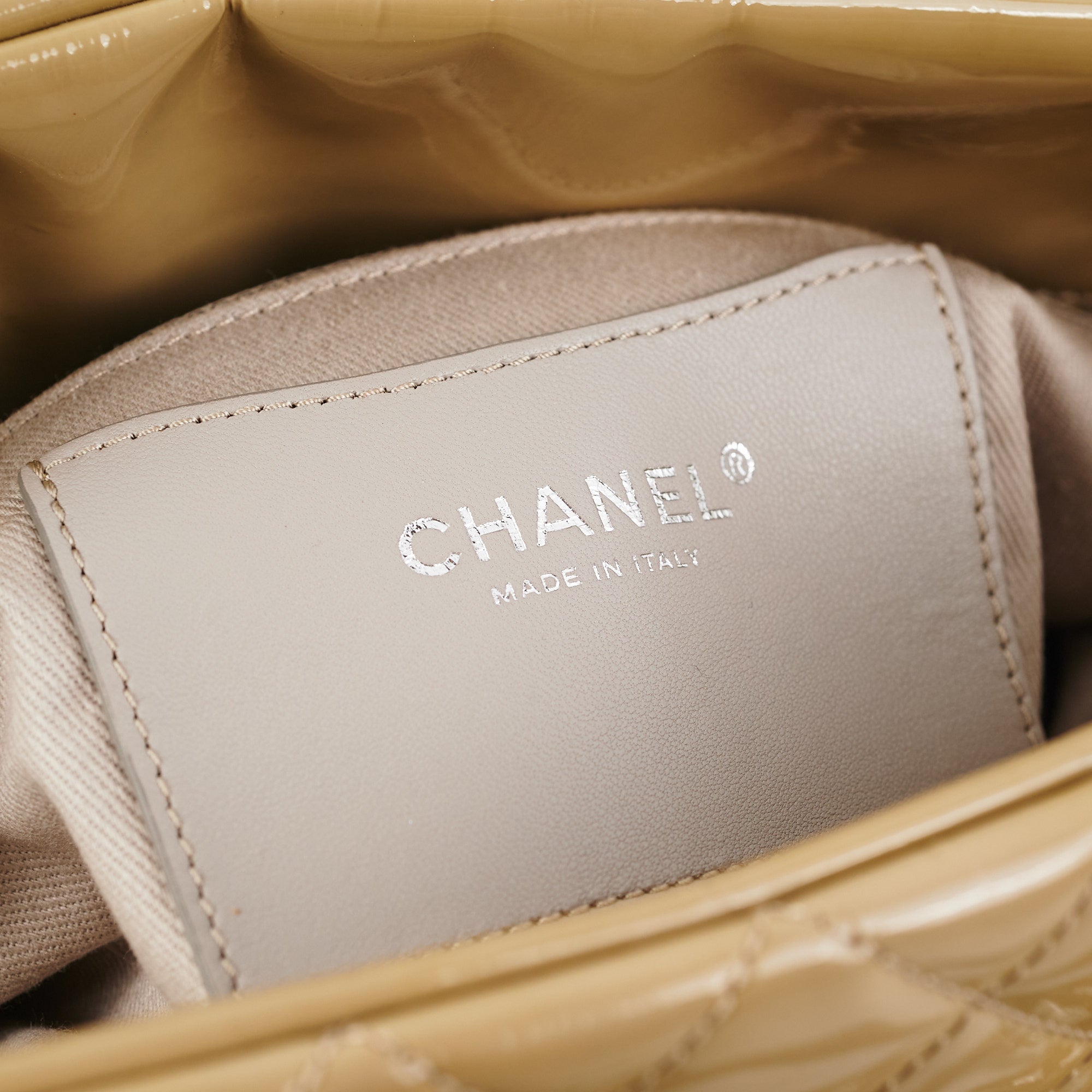 Chanel Mademoiselle Sage Green Patent Leather Bowler Handbag for Women | Luxury Designer Shoulder Bag for Work, Travel & Evening Events