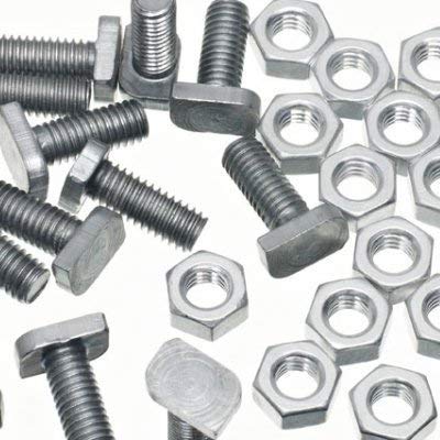 11mm Stainless Steel Greenhouse Crop-Head Bolts and Nuts Set of 15 - Heavy Duty Fasteners for Greenhouse Construction, DIY Projects & Outdoor Structures