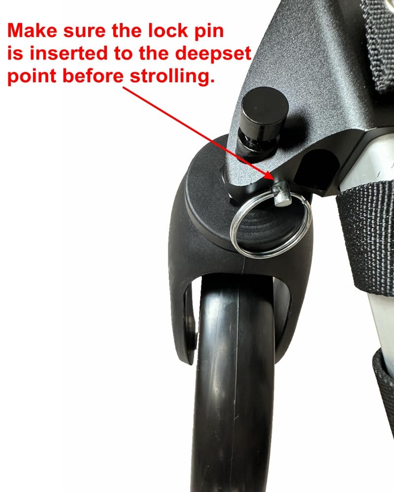 Burley Bike Trailer Stroller Wheel Kit - Universal Square Tow Arm Compatible Accessory | Perfect for Jogging, Shopping & Family Outings