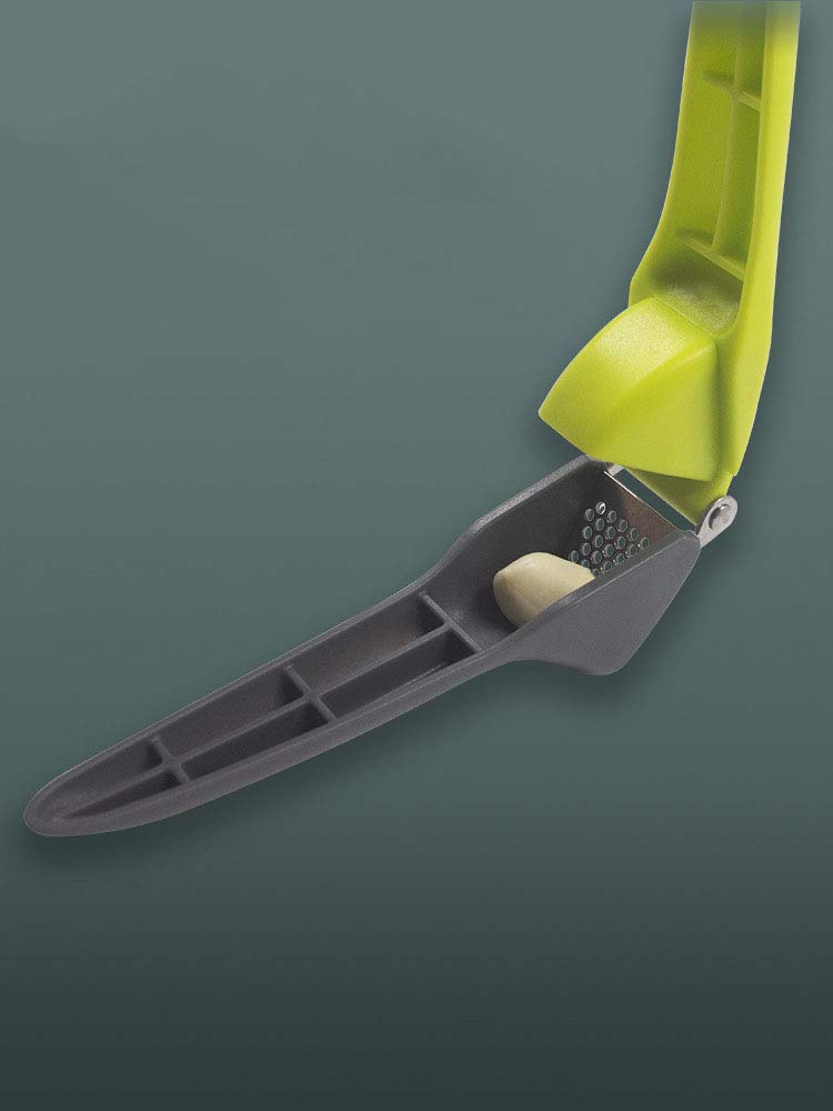WOIWO Stainless Steel Garlic Press - Manual Kitchen Gadget for Easy Garlic Puree - Durable & Simple Household Garlic Crusher - Perfect for Cooking, Baking, and Meal Prep