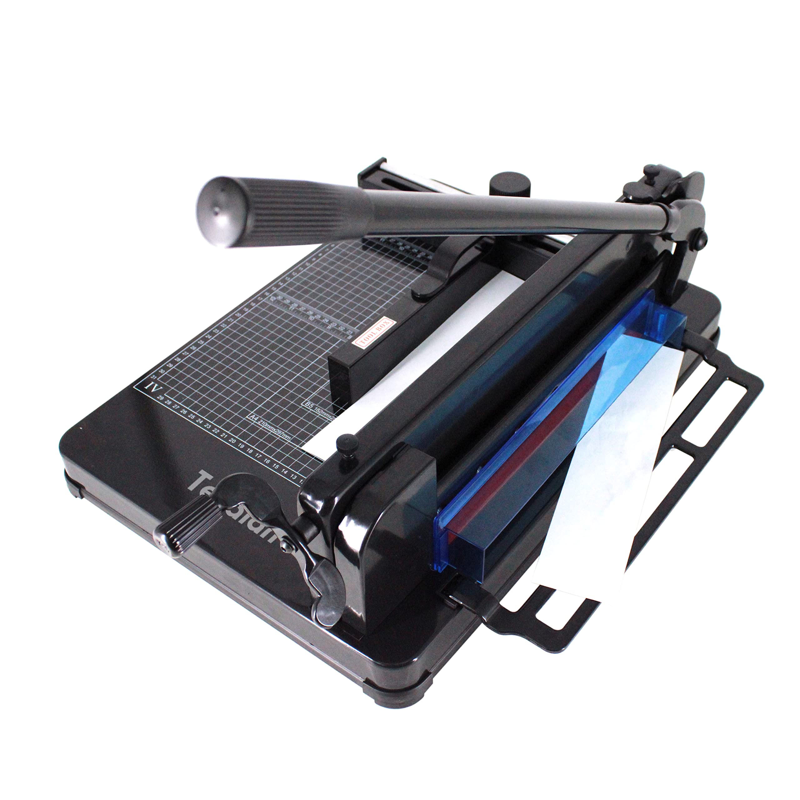 TEXALAN Heavy Duty Guillotine Paper Cutter - 17 Inch A3 Paper Trimmer for 400 Sheets, Black - Perfect for Office, School, Crafting & Photo Cutting