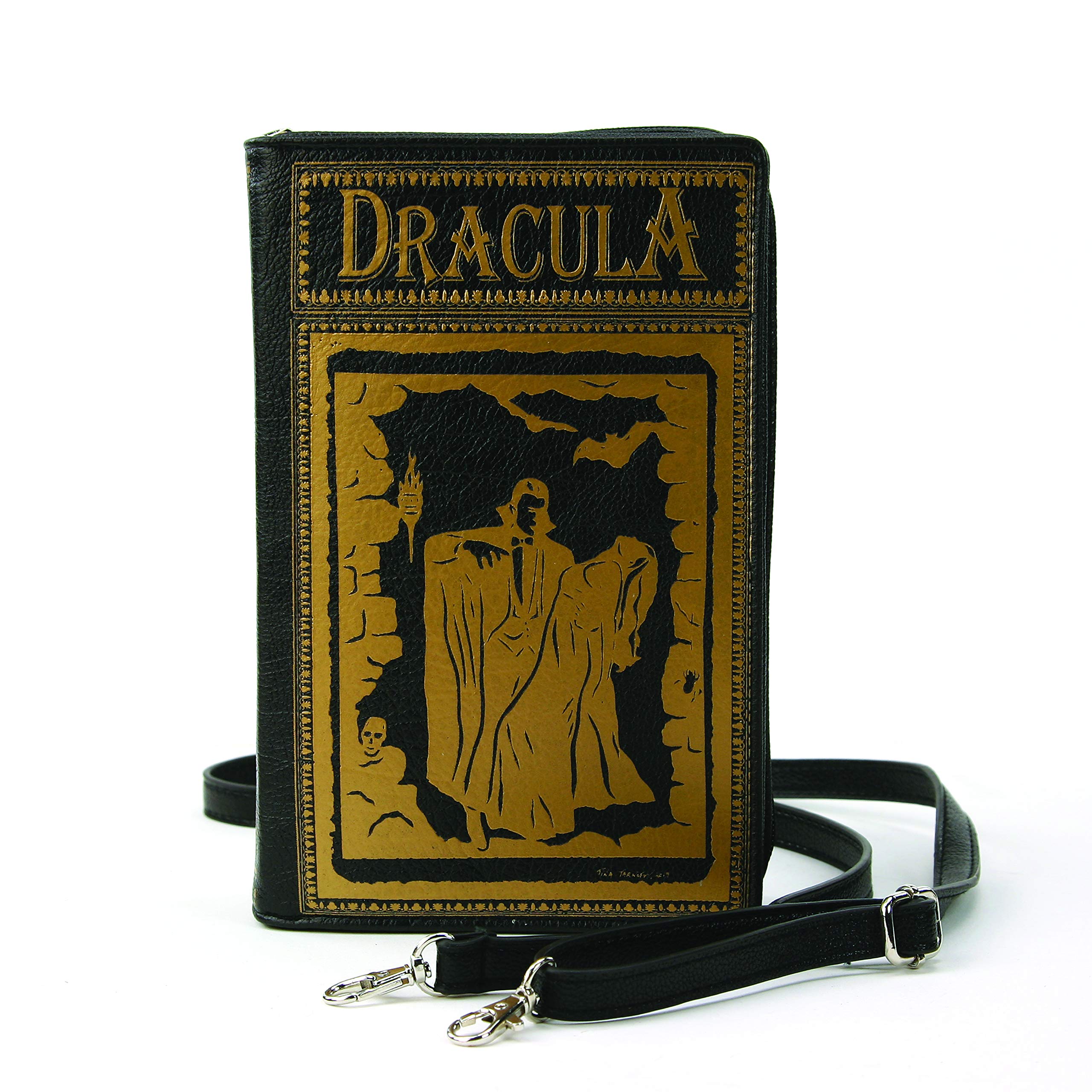 Gothic Dracula Book Crossbody Bag - PU Leather Vampire Novel Clutch Purse for Women | Perfect for Halloween, Cosplay, and Themed Parties