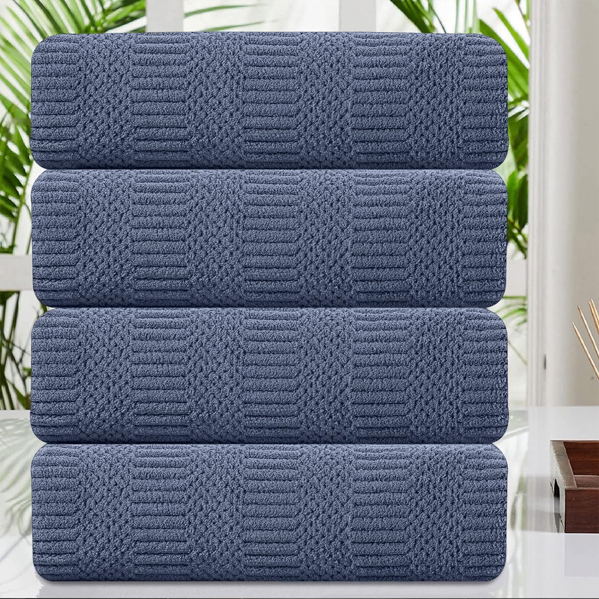 4-Piece Large Bath Towel Set 35