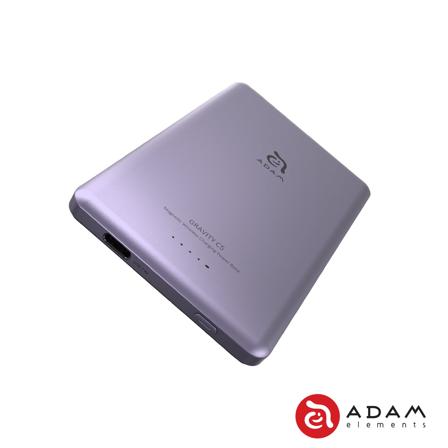 ADAM elements GRAVITY C5 Ultra Slim Magnetic Power Bank - Portable Charger for iPhone, Android, AirPods | Perfect for Travel, Outdoor Adventures & Daily Commute