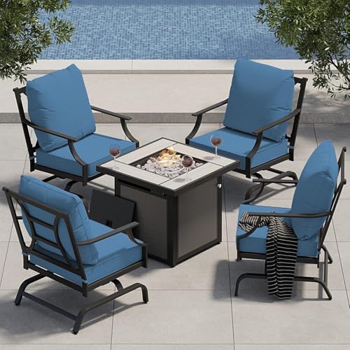 Peacock Blue Cushions With 32“ Table