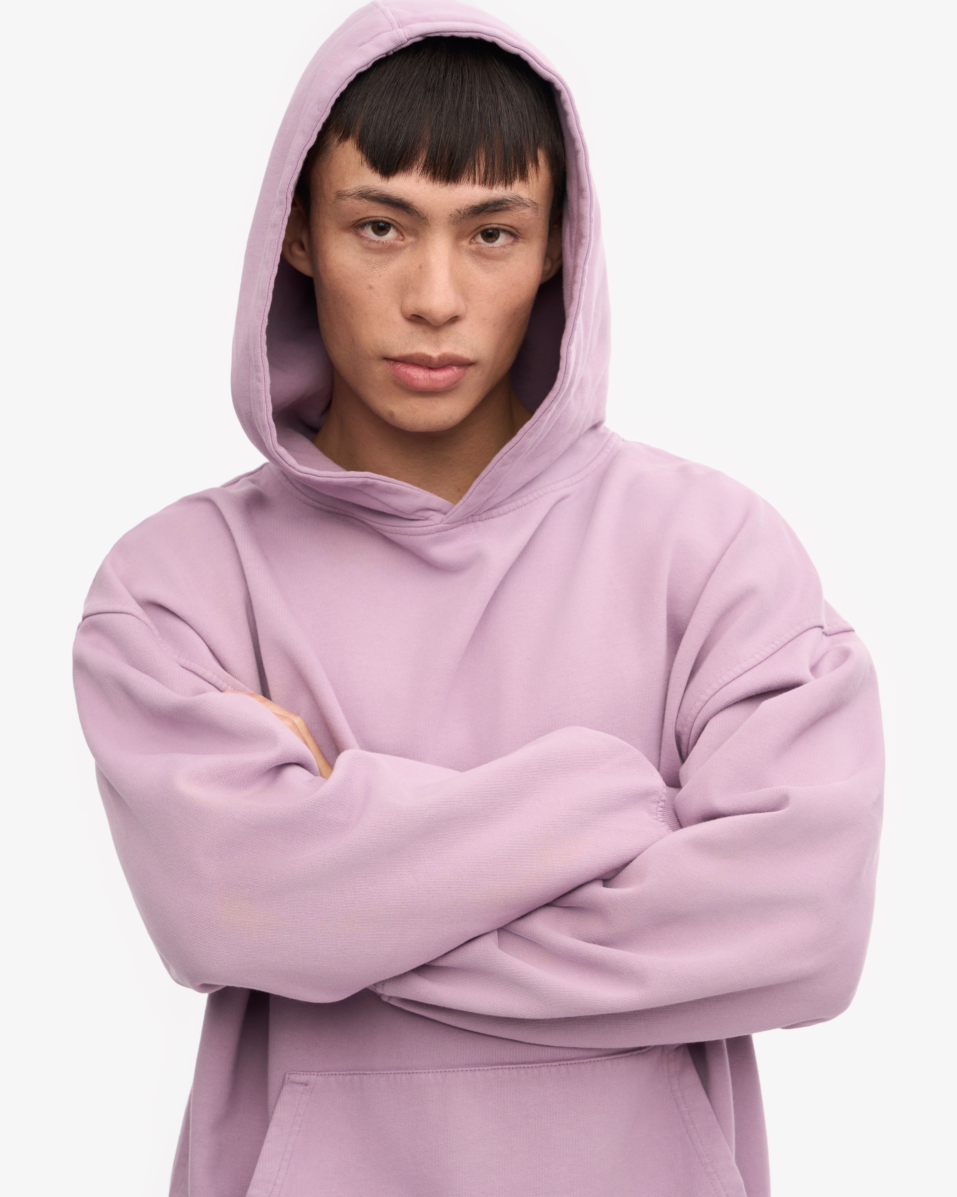 Organic Oversized Hoodie - Pearly Purple | Soft & Cozy Unisex Pullover for Men & Women | Perfect for Casual Wear, Lounge & Outdoor Activities