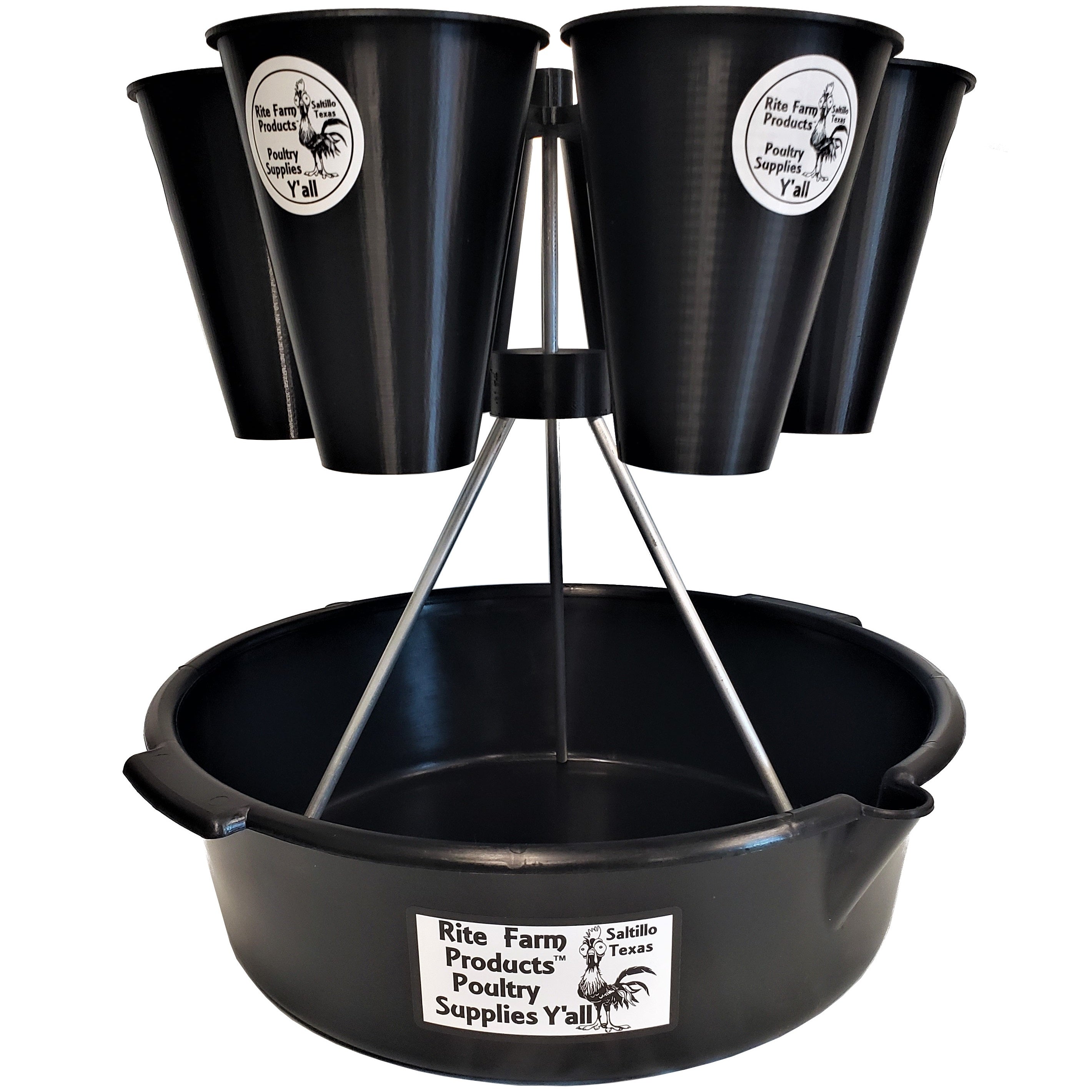 Quail Processing Station - 6 Cone Rotary Restraining Stand for Humane Poultry Slaughter | Perfect for Small Farms, Butcher Shops & Home Processing