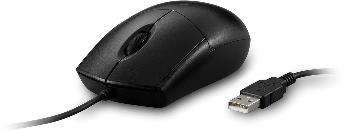 Kensington Pro Fit Washable Wired Mouse (K70315WW) - Ergonomic USB Computer Mouse for Office & Home Use, Spill-Proof Design for Easy Cleaning - Perfect for Workstations, Gaming & Daily Computing