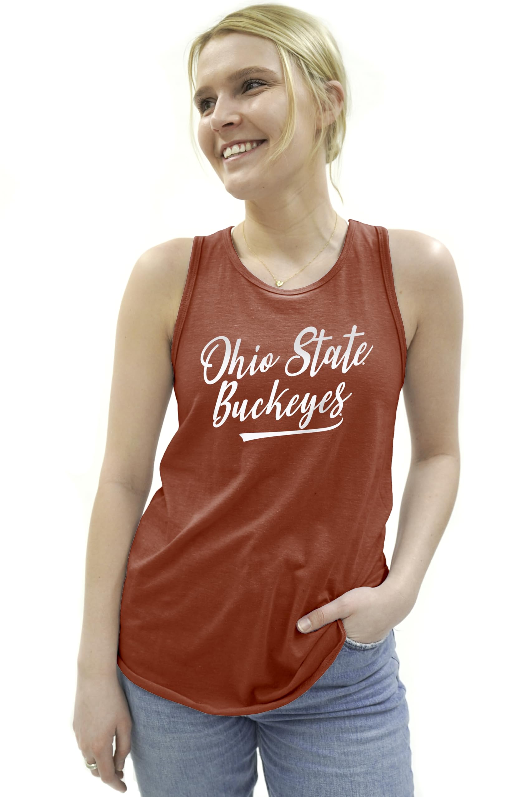 Blue 84 Women's NCAA Officially Licensed Tri-Blend Tank Top - Comfortable Athletic Wear for Game Day, Casual Outfits & Summer Fashion